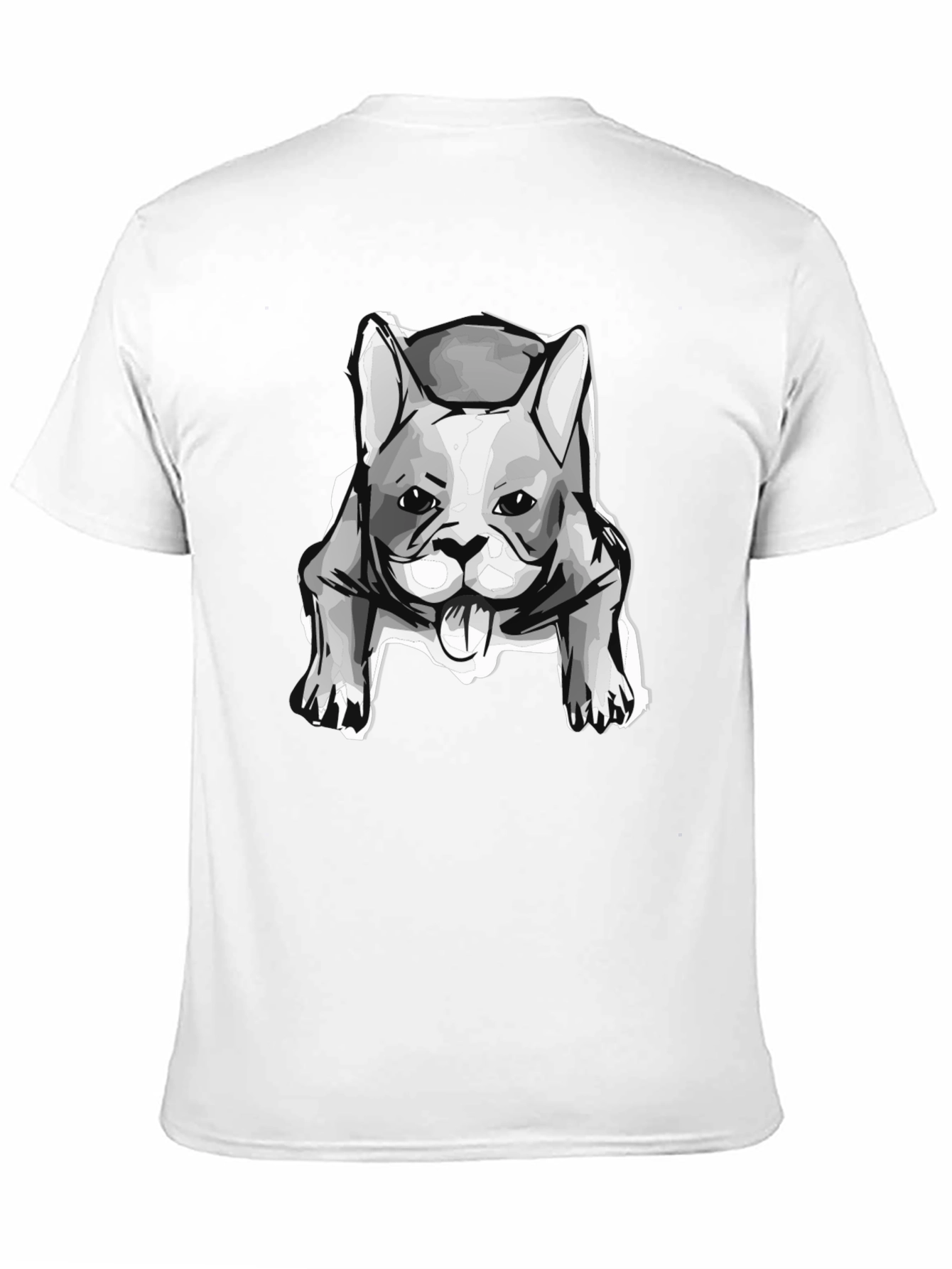 Dog Graphic T-Shirt - Black