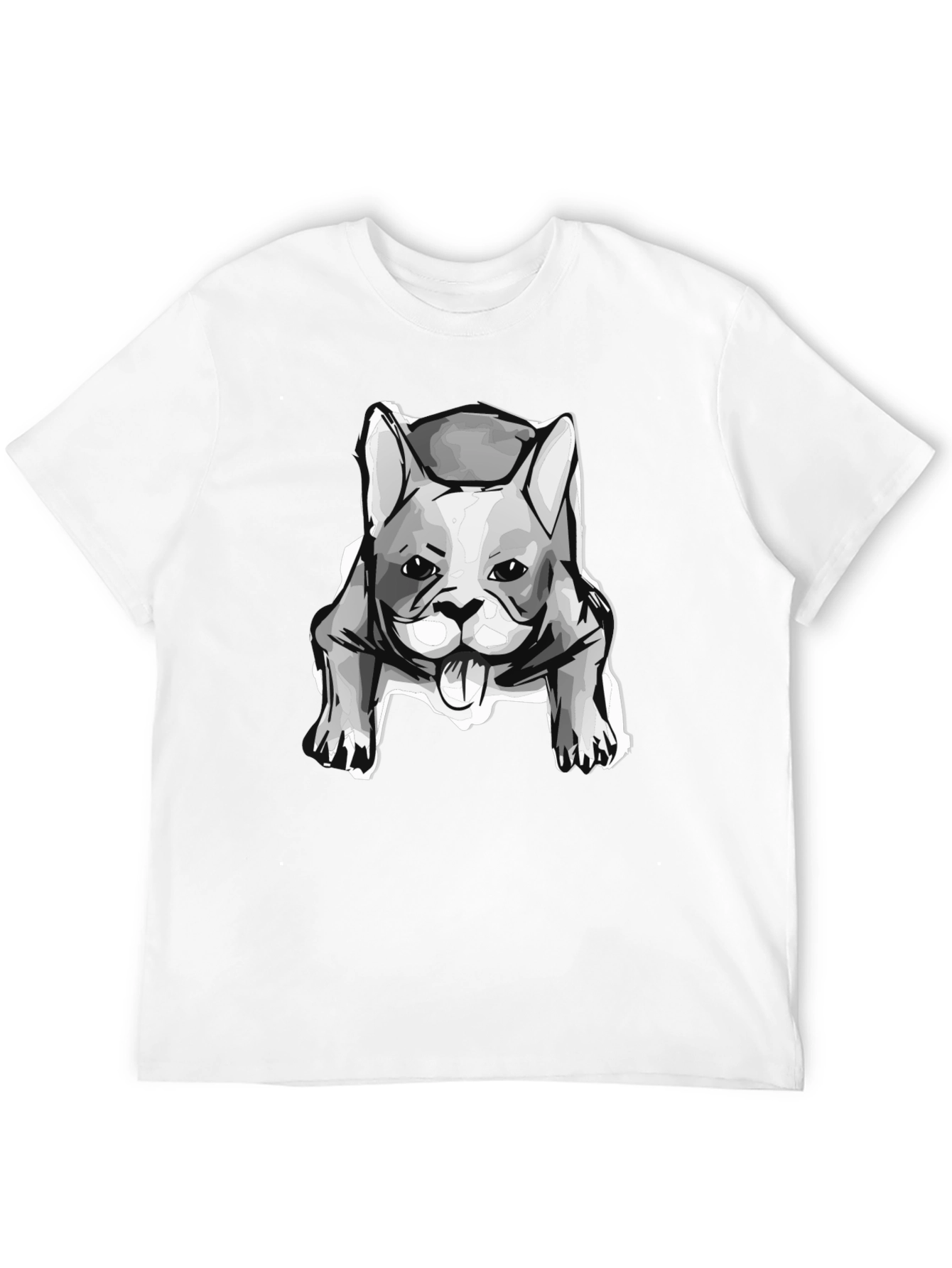Dog Graphic T-Shirt - Black