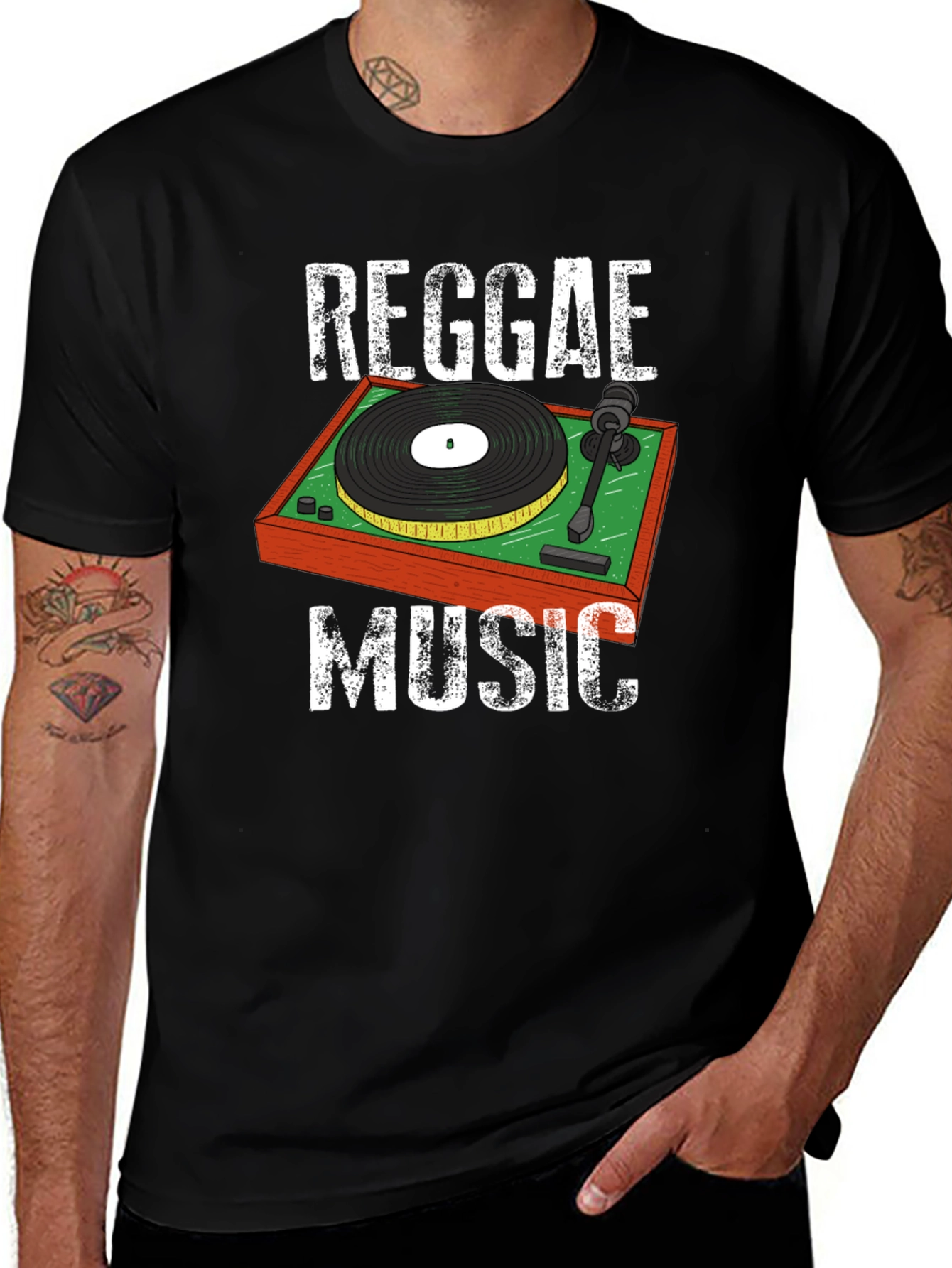 Reggae Music Turntable T-Shirt
