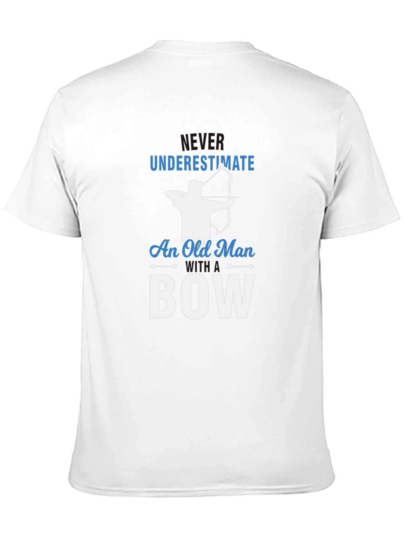 Never Underestimate Old Man With Bow T-Shirt
