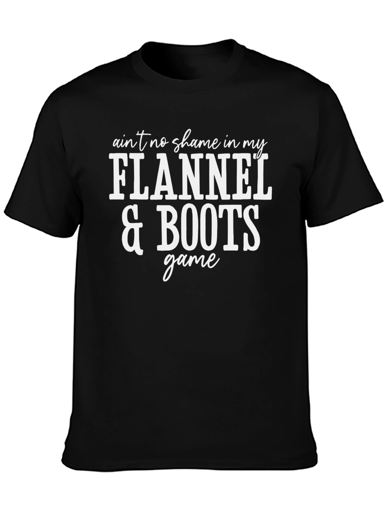 Flannel & Boots Graphic Tee - Unisex Cotton T-Shirt