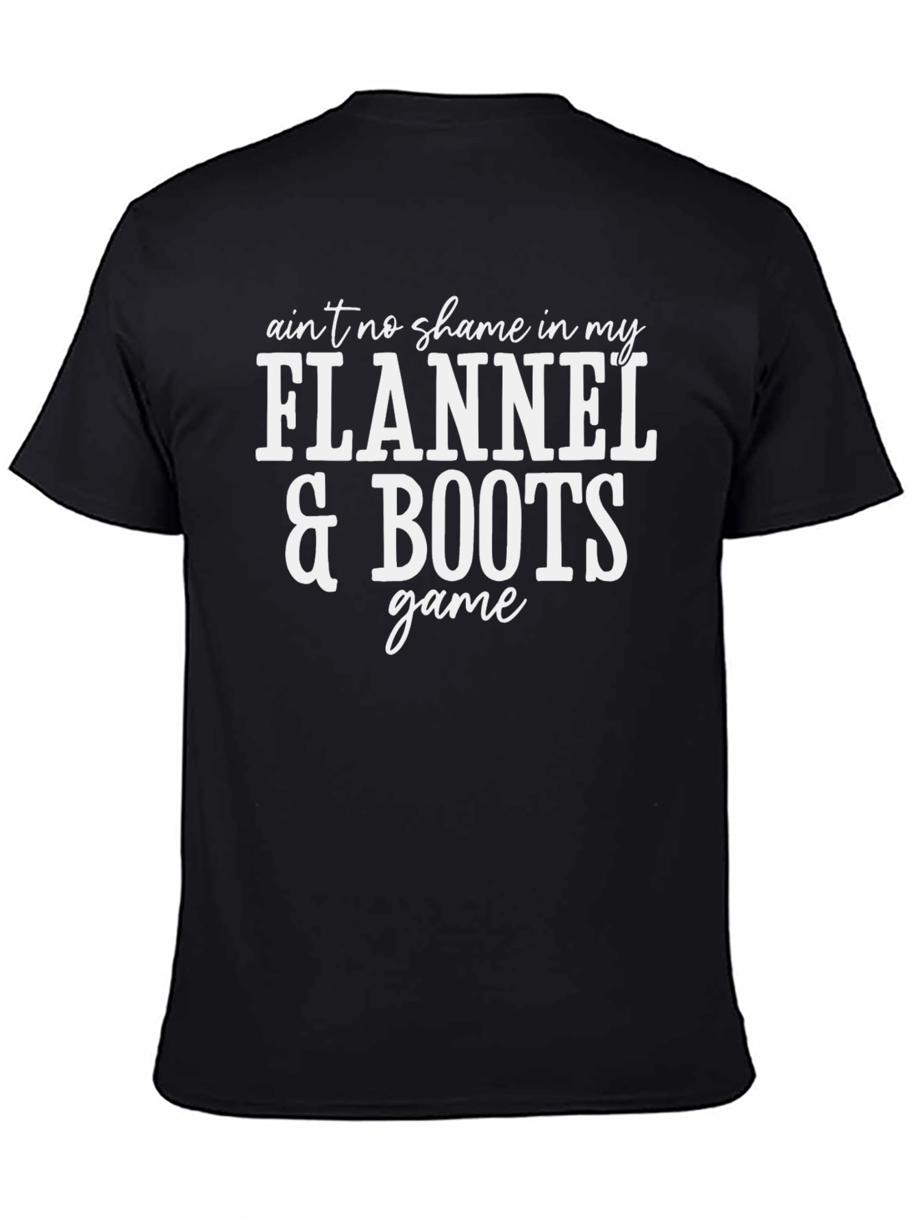 Flannel & Boots Graphic Tee - Unisex Cotton T-Shirt
