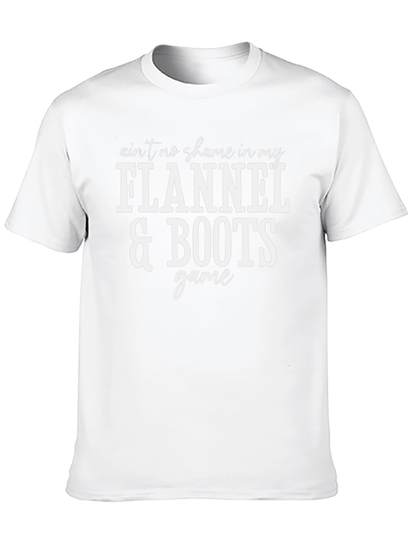 Flannel & Boots Graphic Tee - Unisex Cotton T-Shirt
