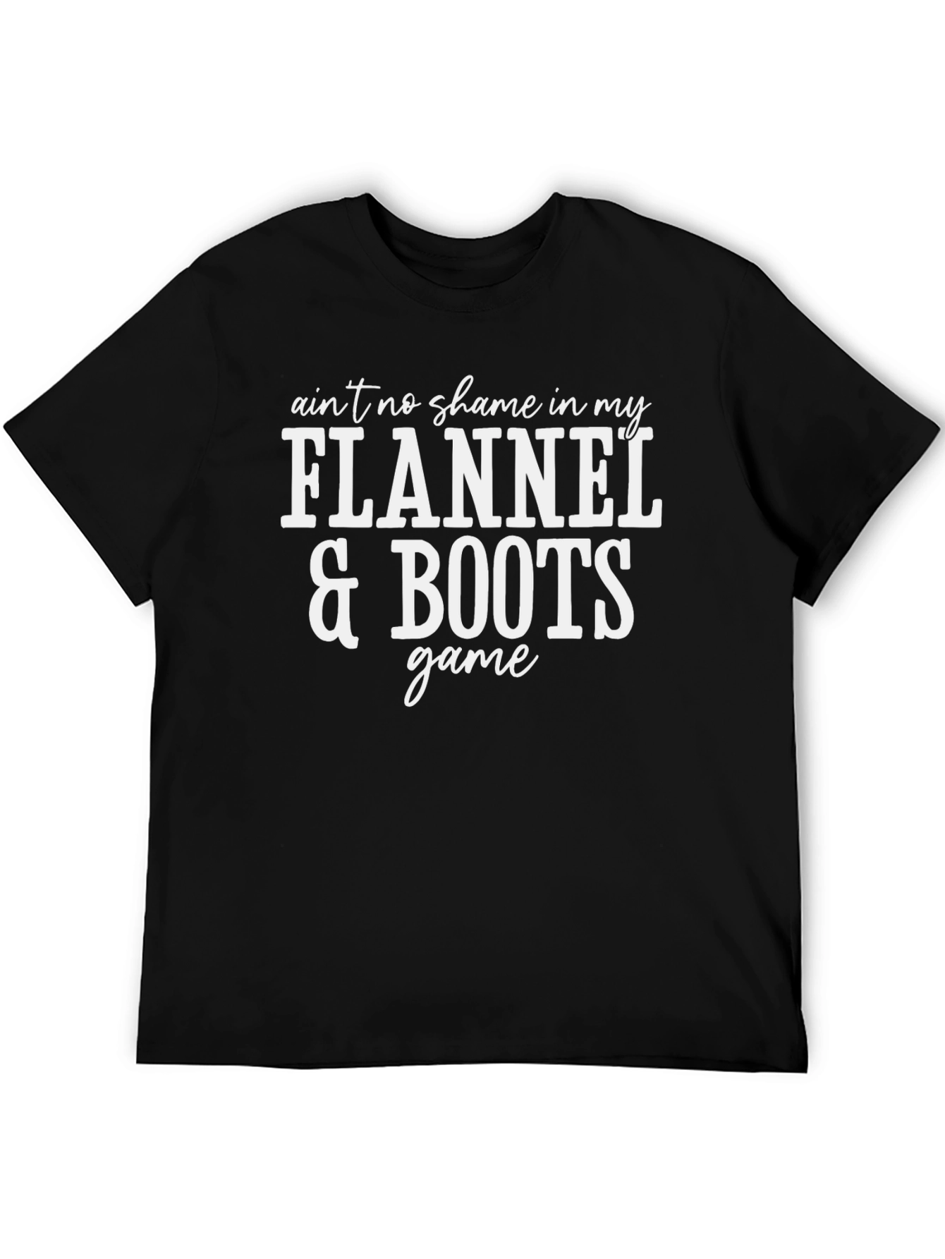 Flannel & Boots Graphic Tee - Unisex Cotton T-Shirt