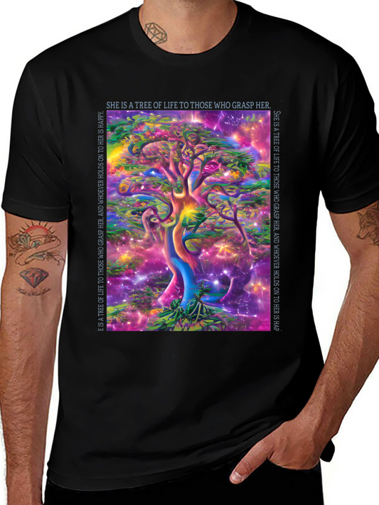 Tree of Life Graphic Tee - Spiritual Art T-Shirt