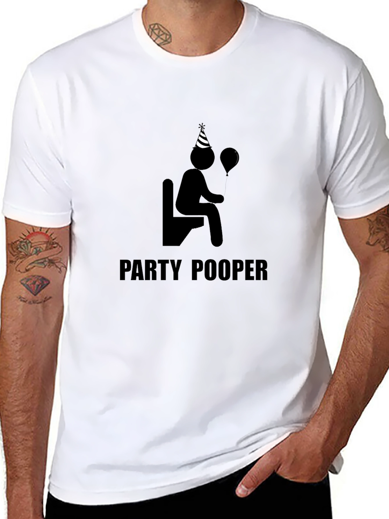 Party Pooper T-Shirt - Funny Graphic Tee