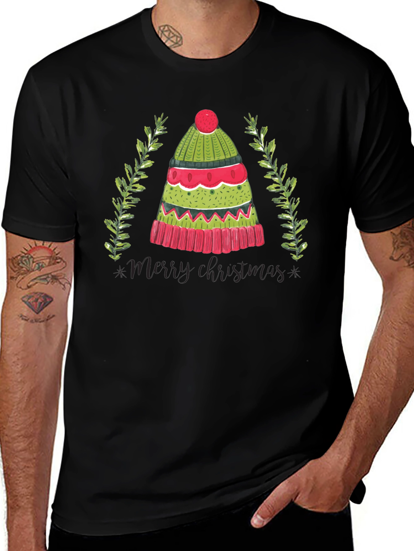 Merry Christmas Hat T-Shirt