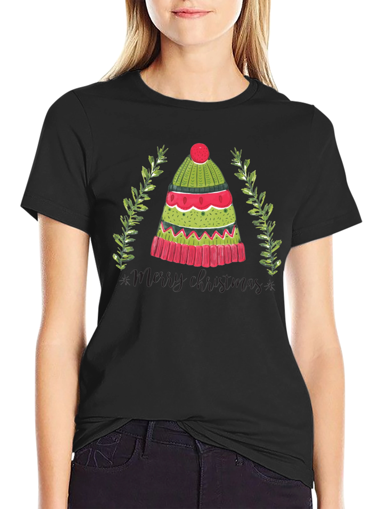 Merry Christmas Hat T-Shirt
