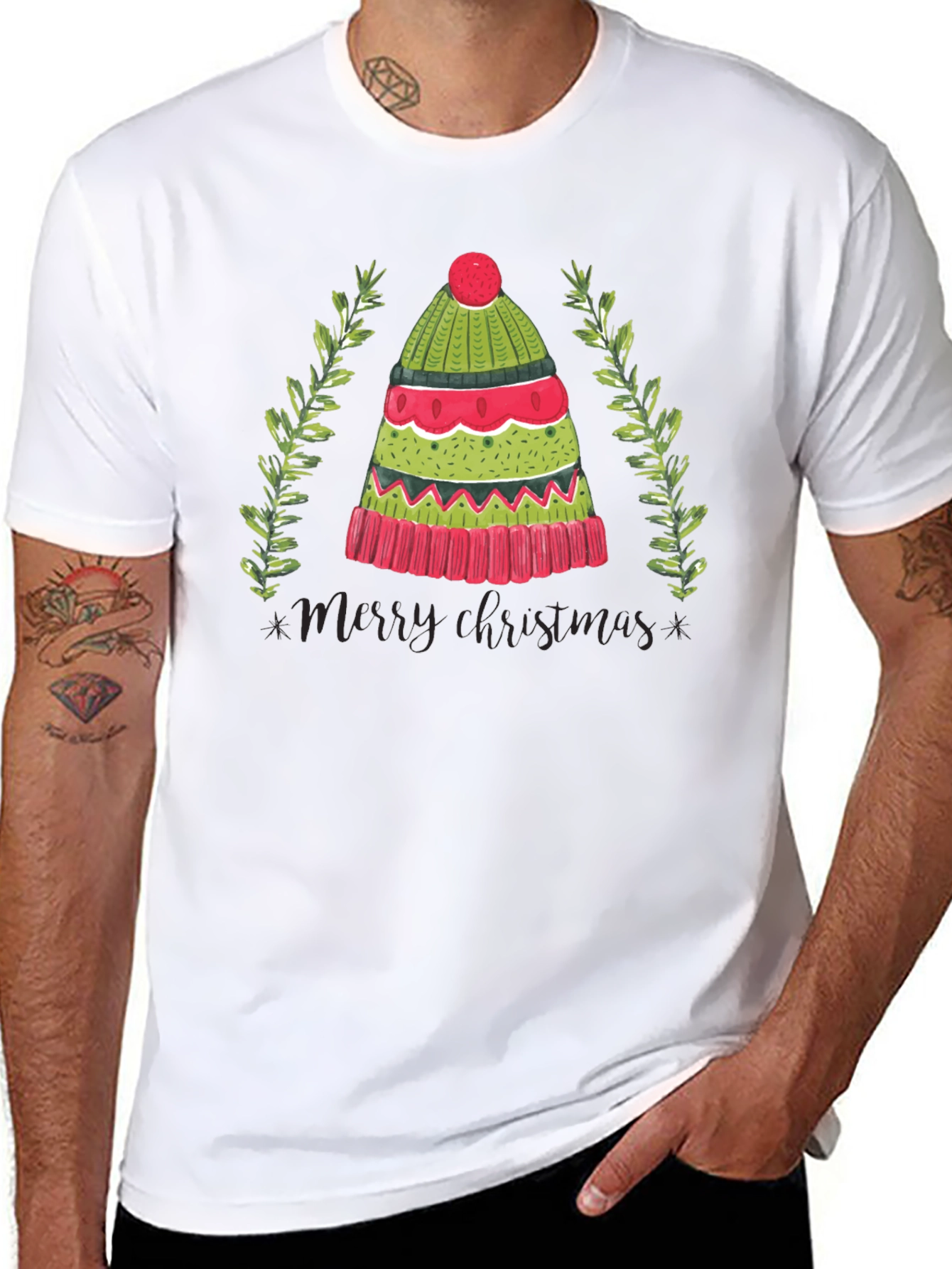 Merry Christmas Hat T-Shirt