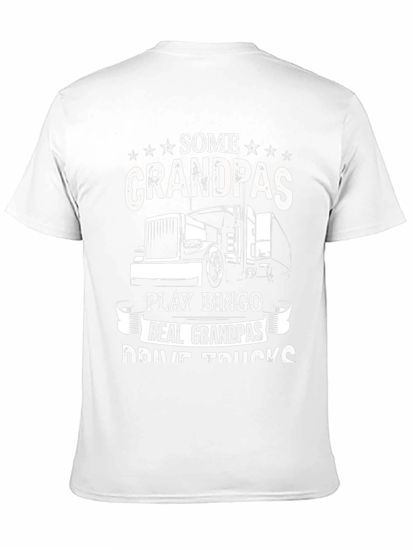 Grandpa Trucker T-Shirt - Real Grandpas Drive Trucks