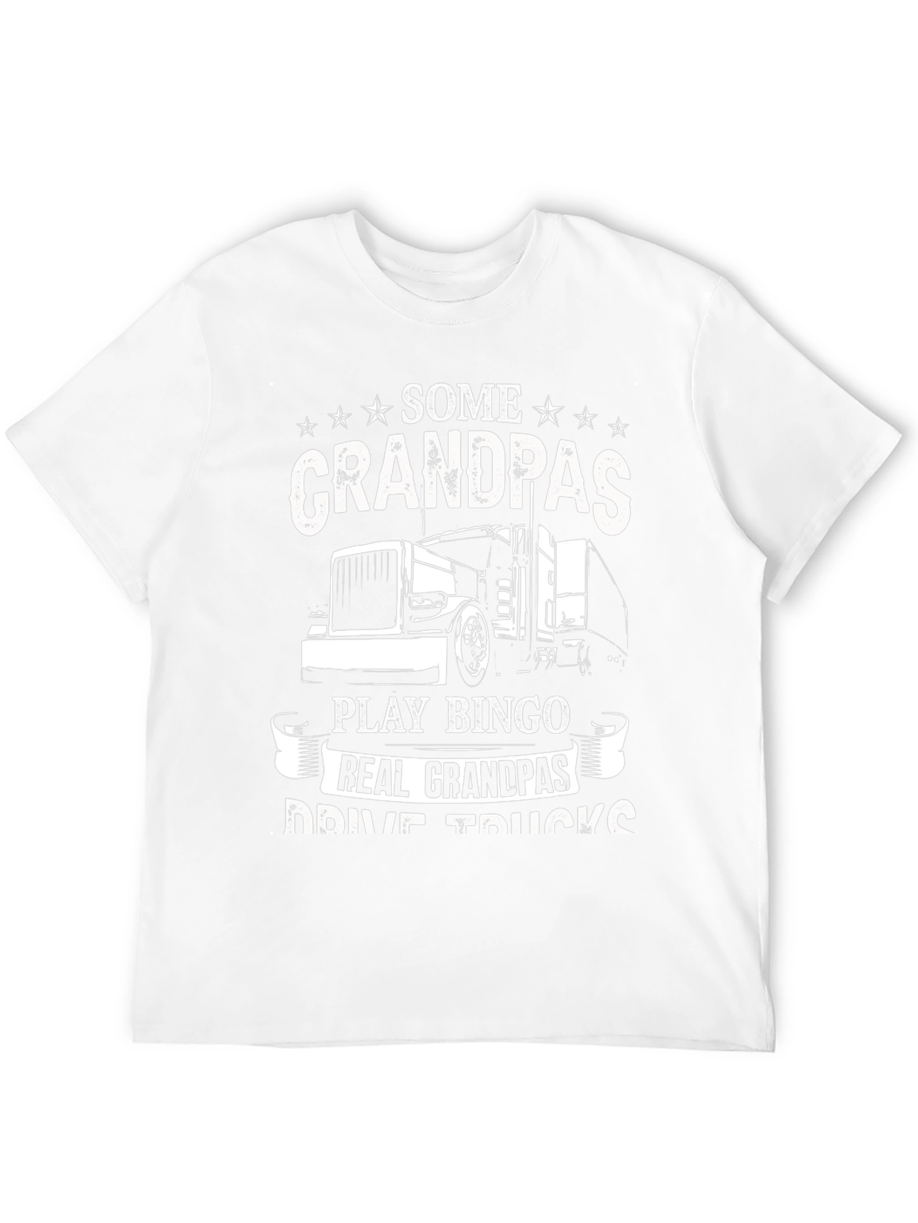Grandpa Trucker T-Shirt - Real Grandpas Drive Trucks