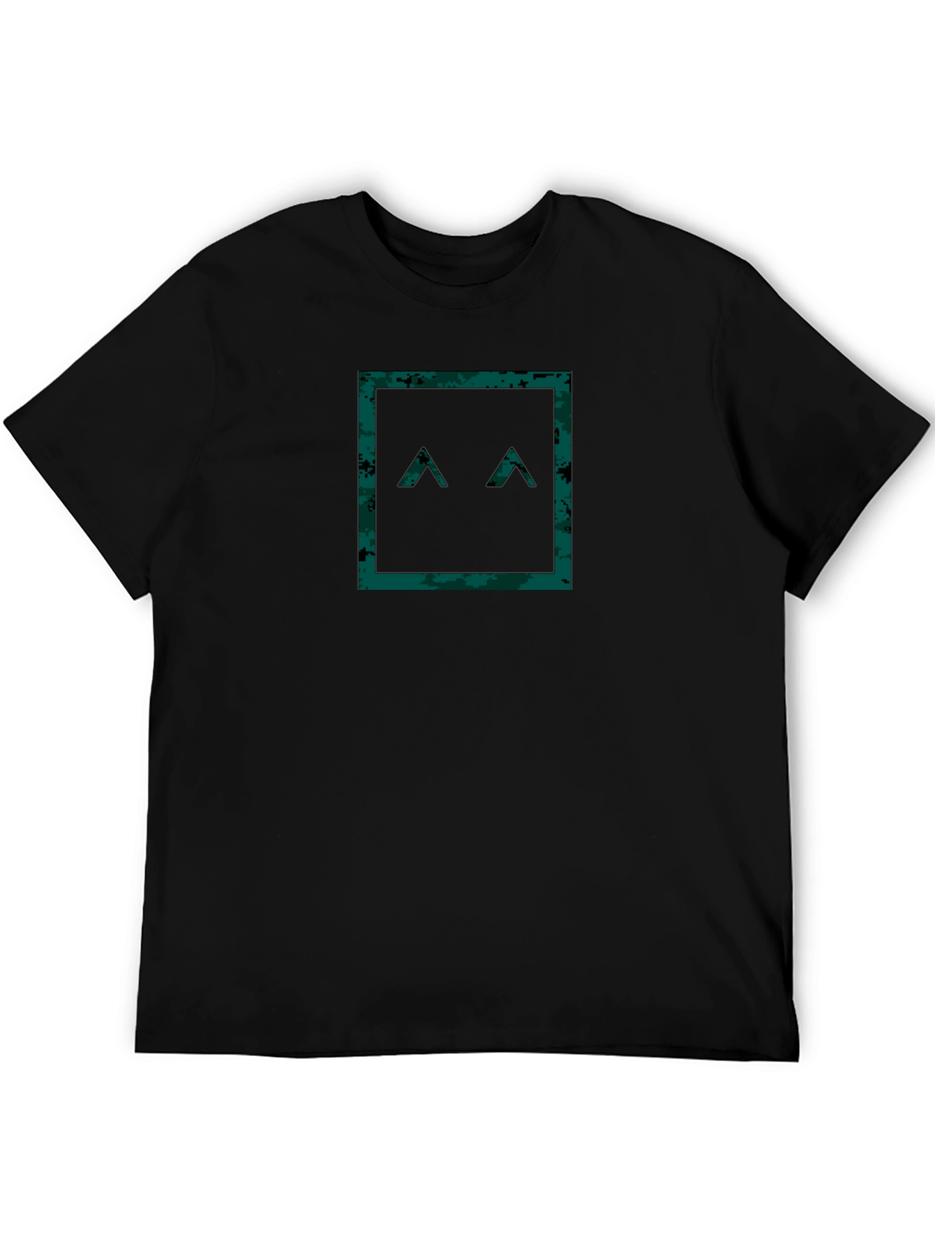 Geometric Camo Face T-Shirt - Modern Style