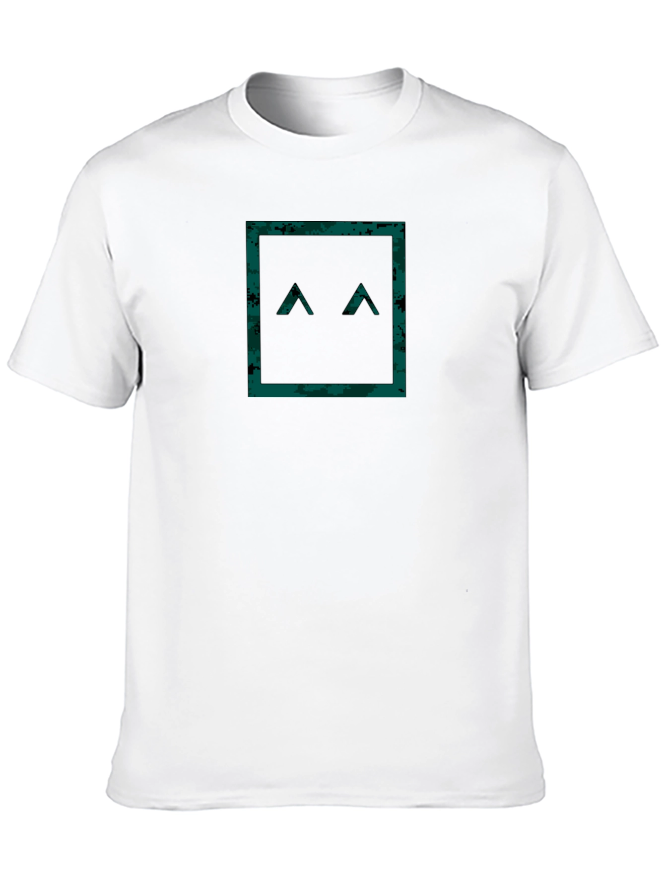 Geometric Camo Face T-Shirt - Modern Style
