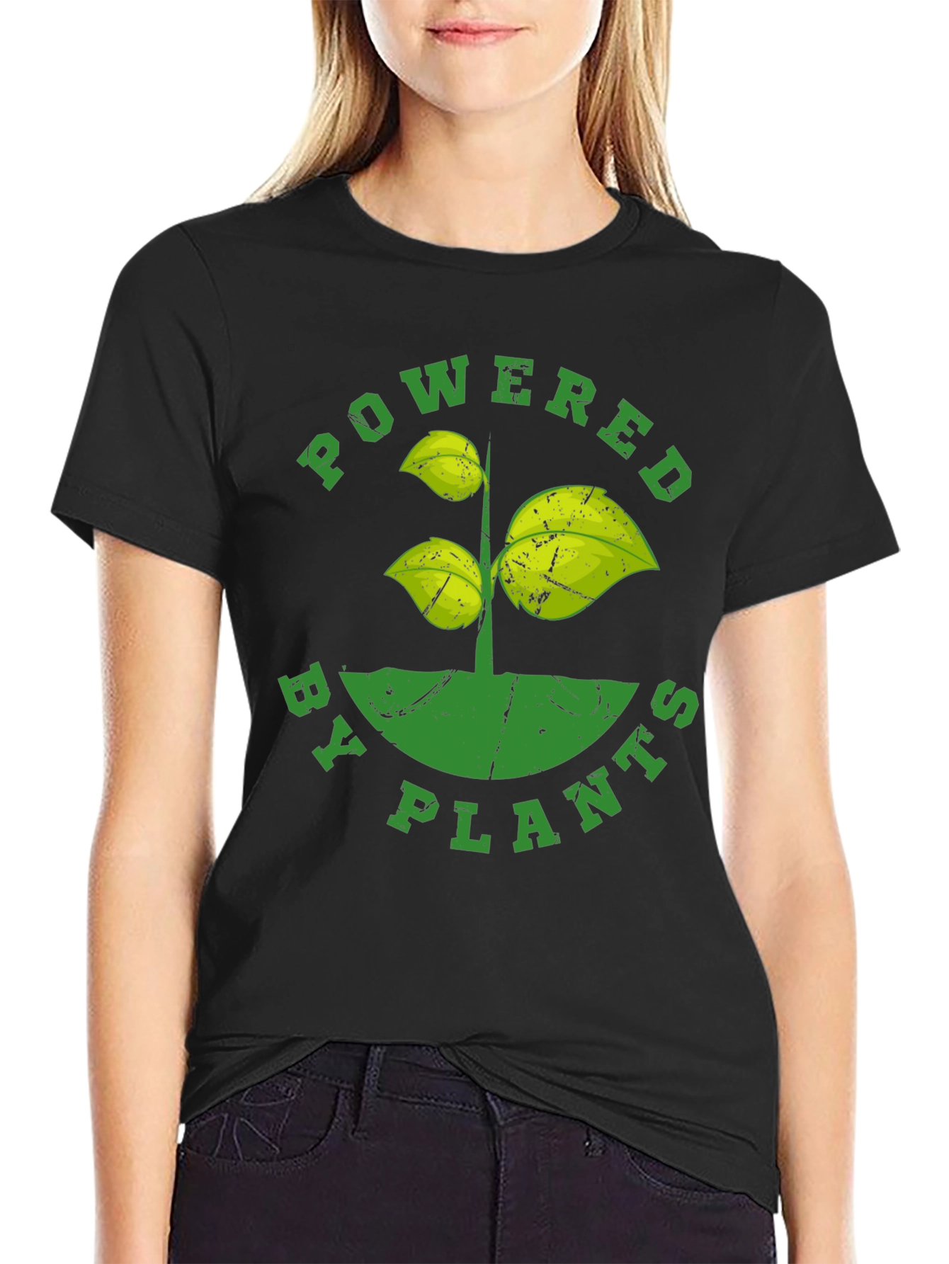 Powered By Plants T-Shirt - Vegan Graphic Tee