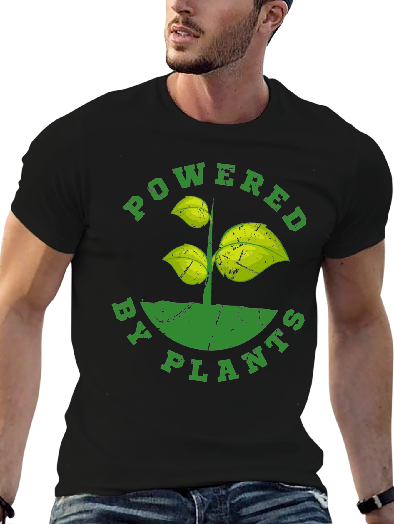 Powered By Plants T-Shirt - Vegan Graphic Tee