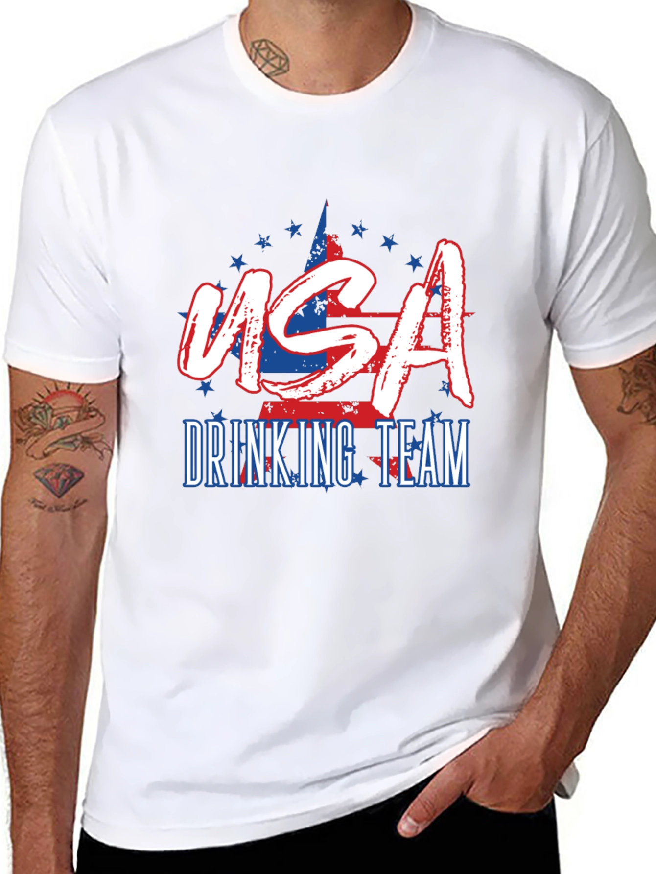 USA Drinking Team Patriotic T-Shirt