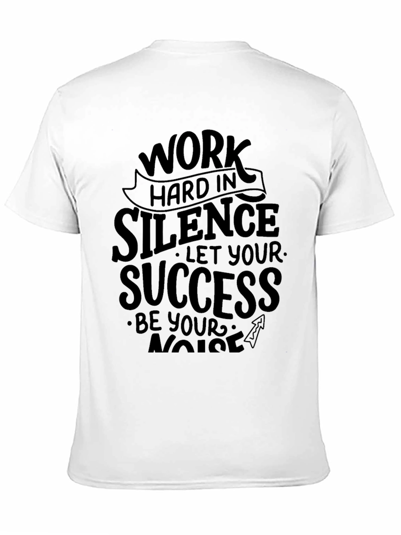 Work Hard In Silence Black Tee