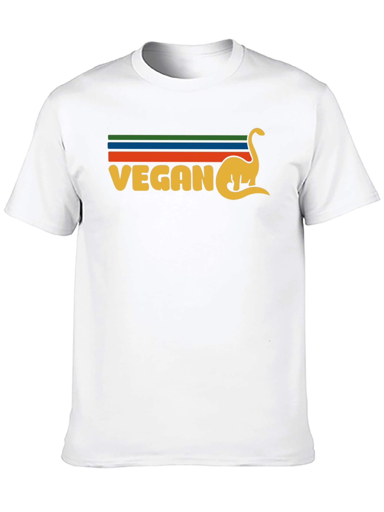 Vegan Dinosaur Graphic T-Shirt Retro Design