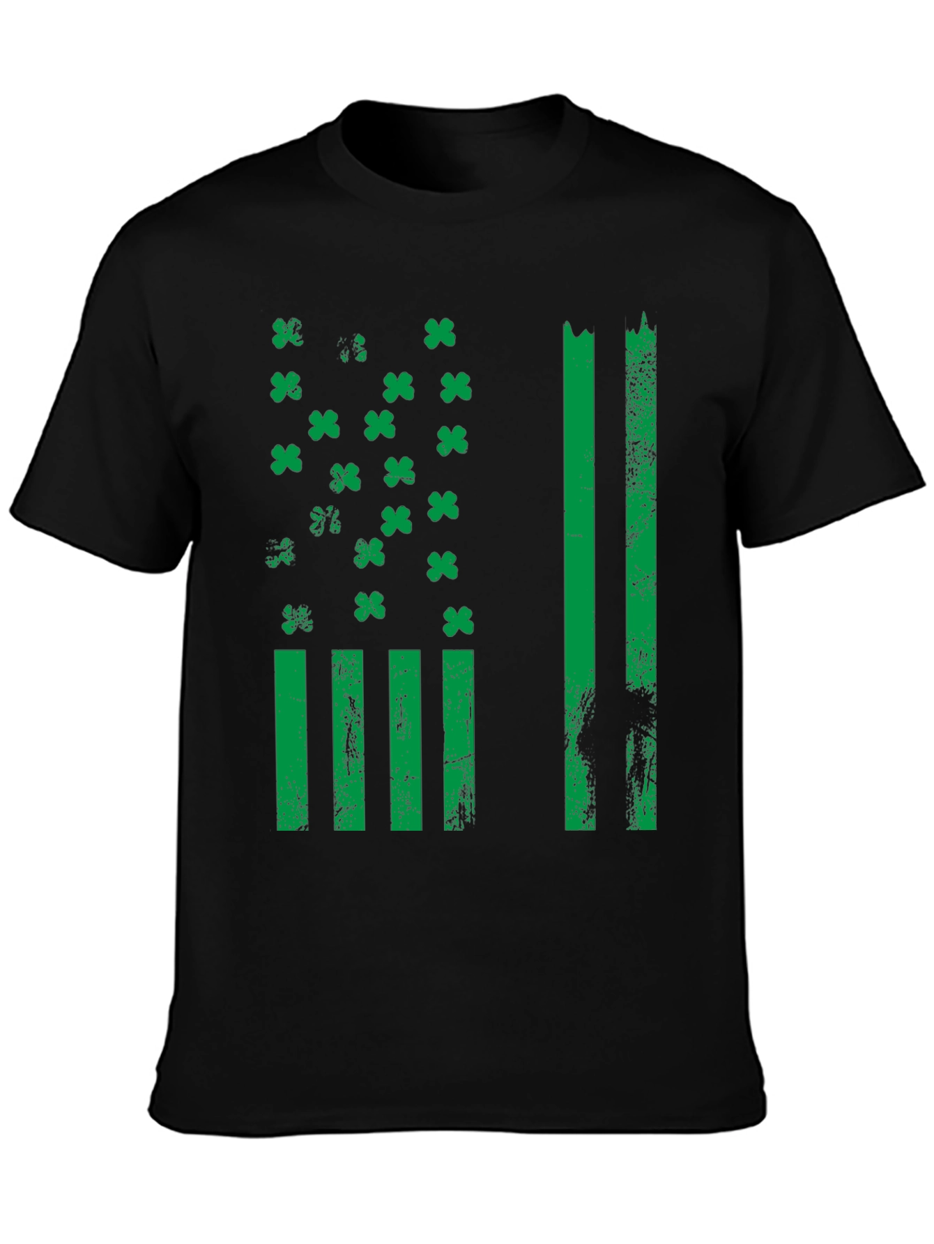 St. Patricks Day American Flag Shamrock T-Shirt