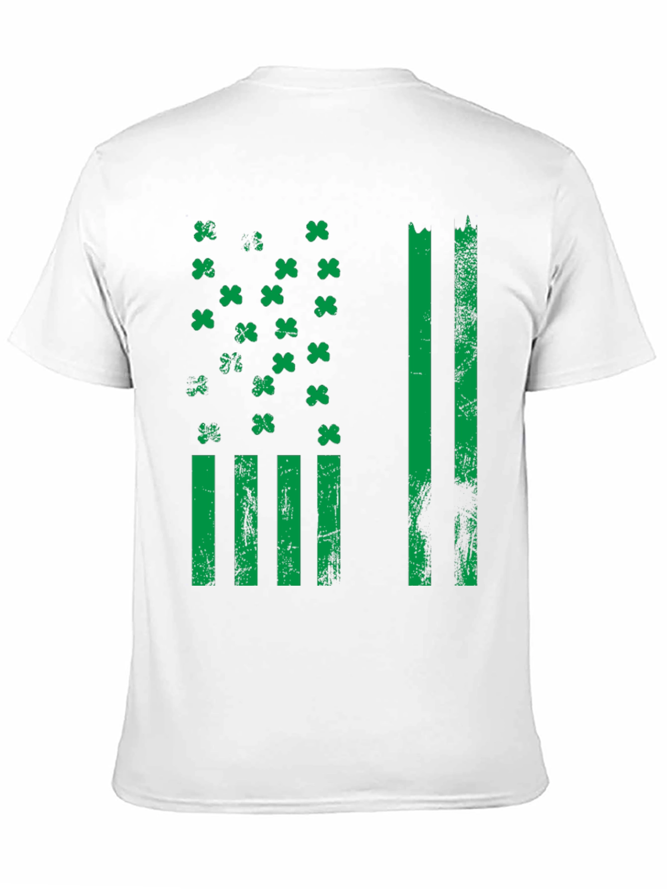 St. Patricks Day American Flag Shamrock T-Shirt