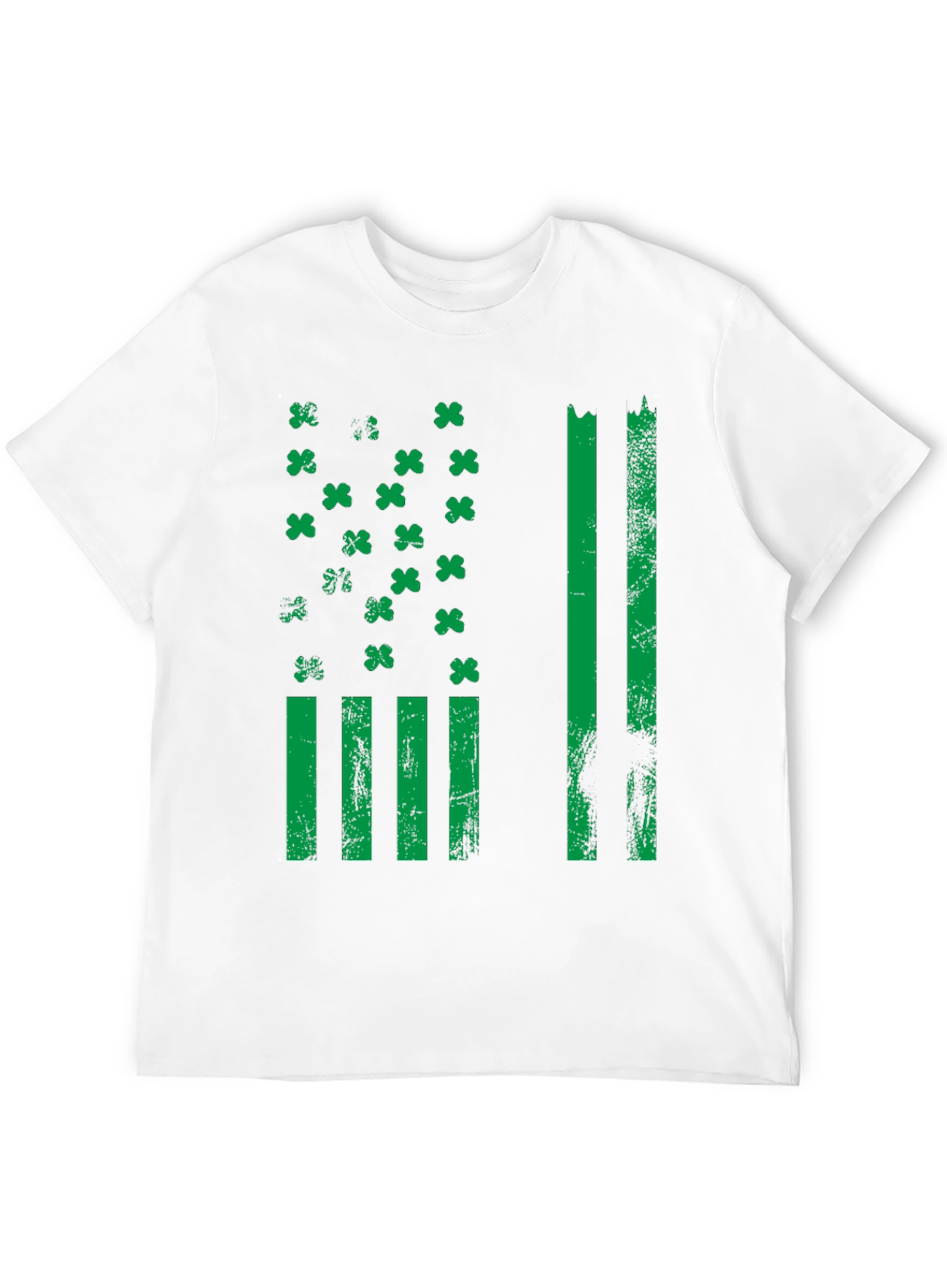 St. Patricks Day American Flag Shamrock T-Shirt