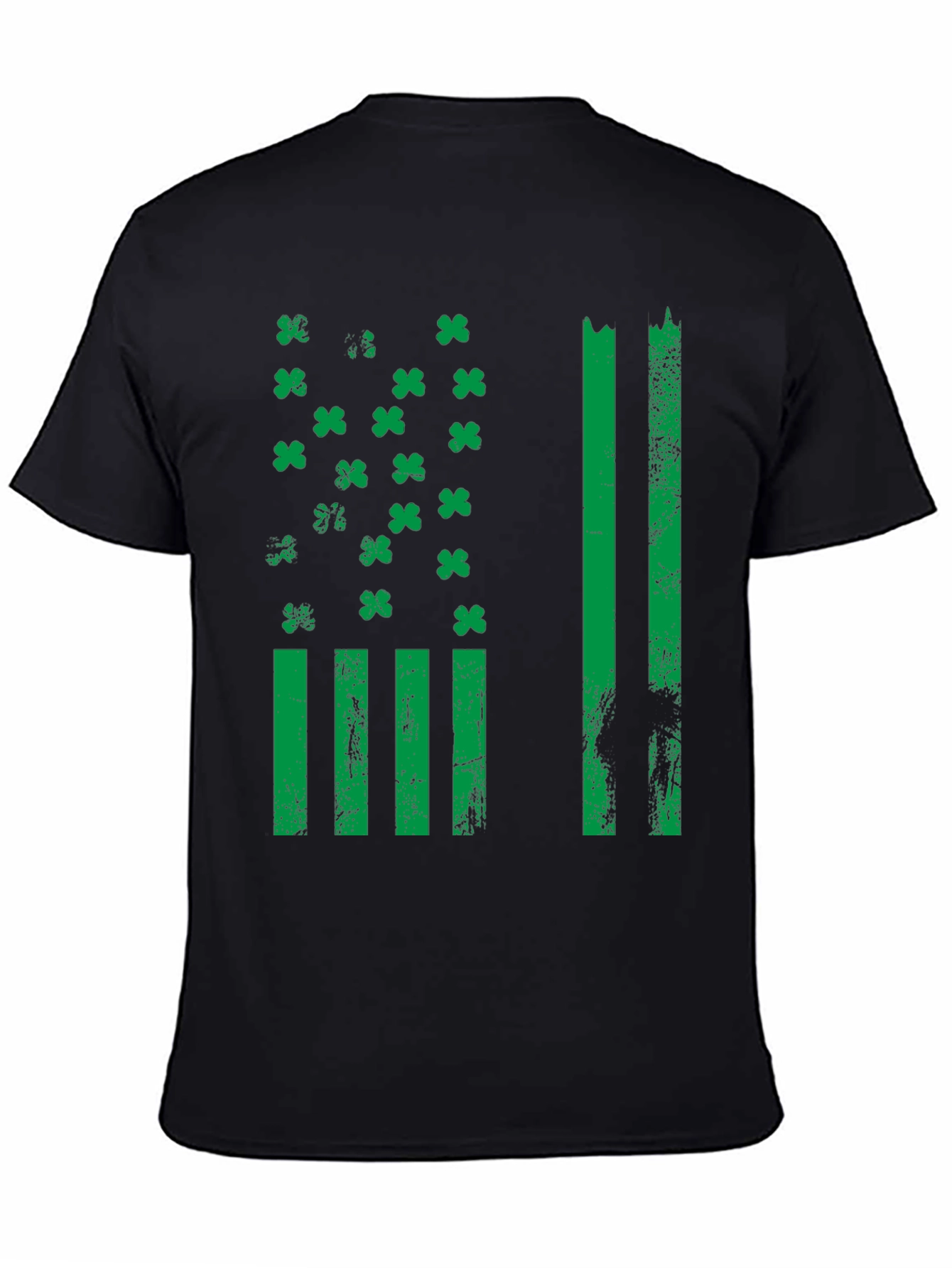 St. Patricks Day American Flag Shamrock T-Shirt
