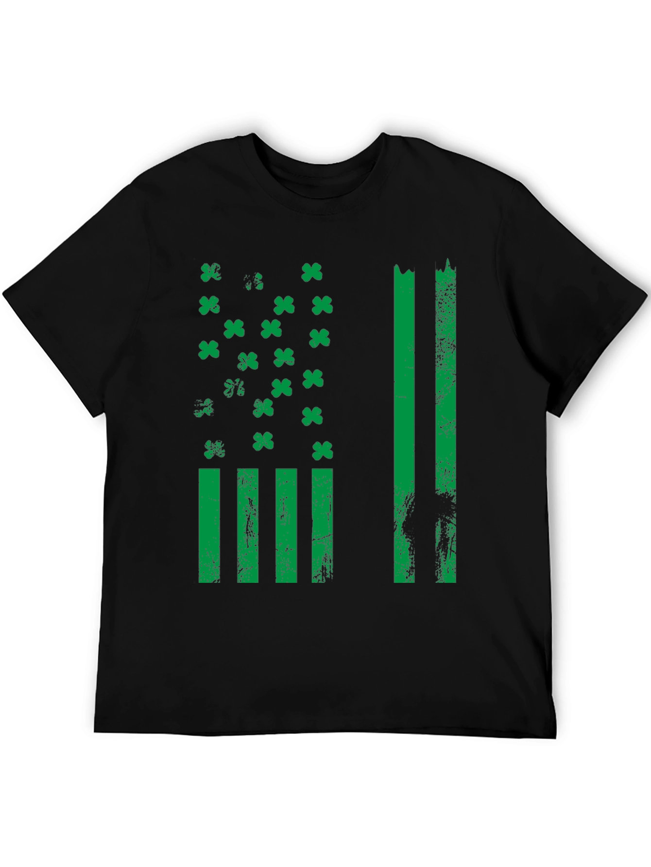 St. Patricks Day American Flag Shamrock T-Shirt