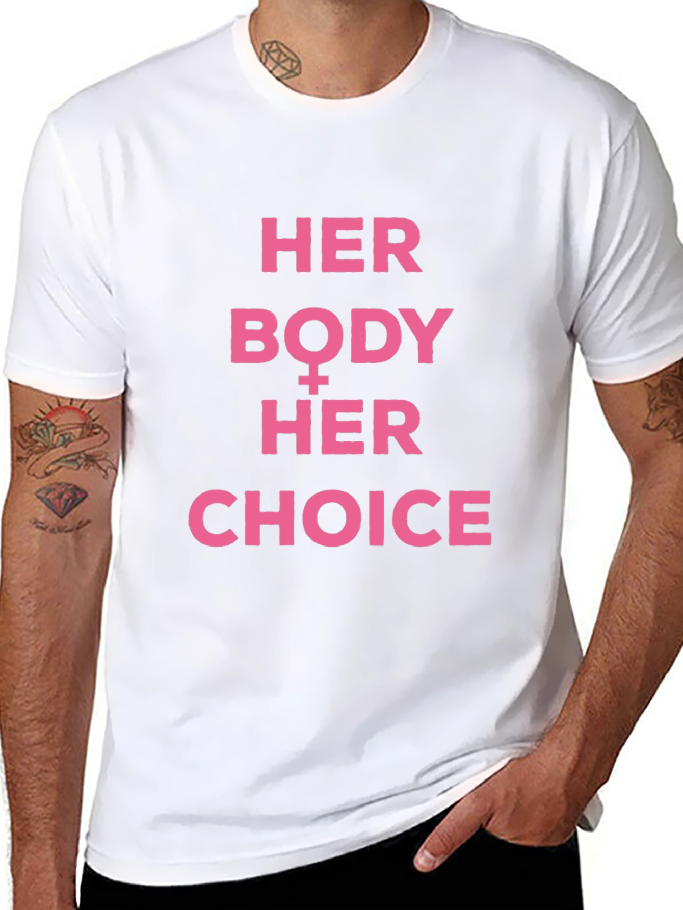 Her Body Her Choice T-Shirt Pro Choice Feminist Tee