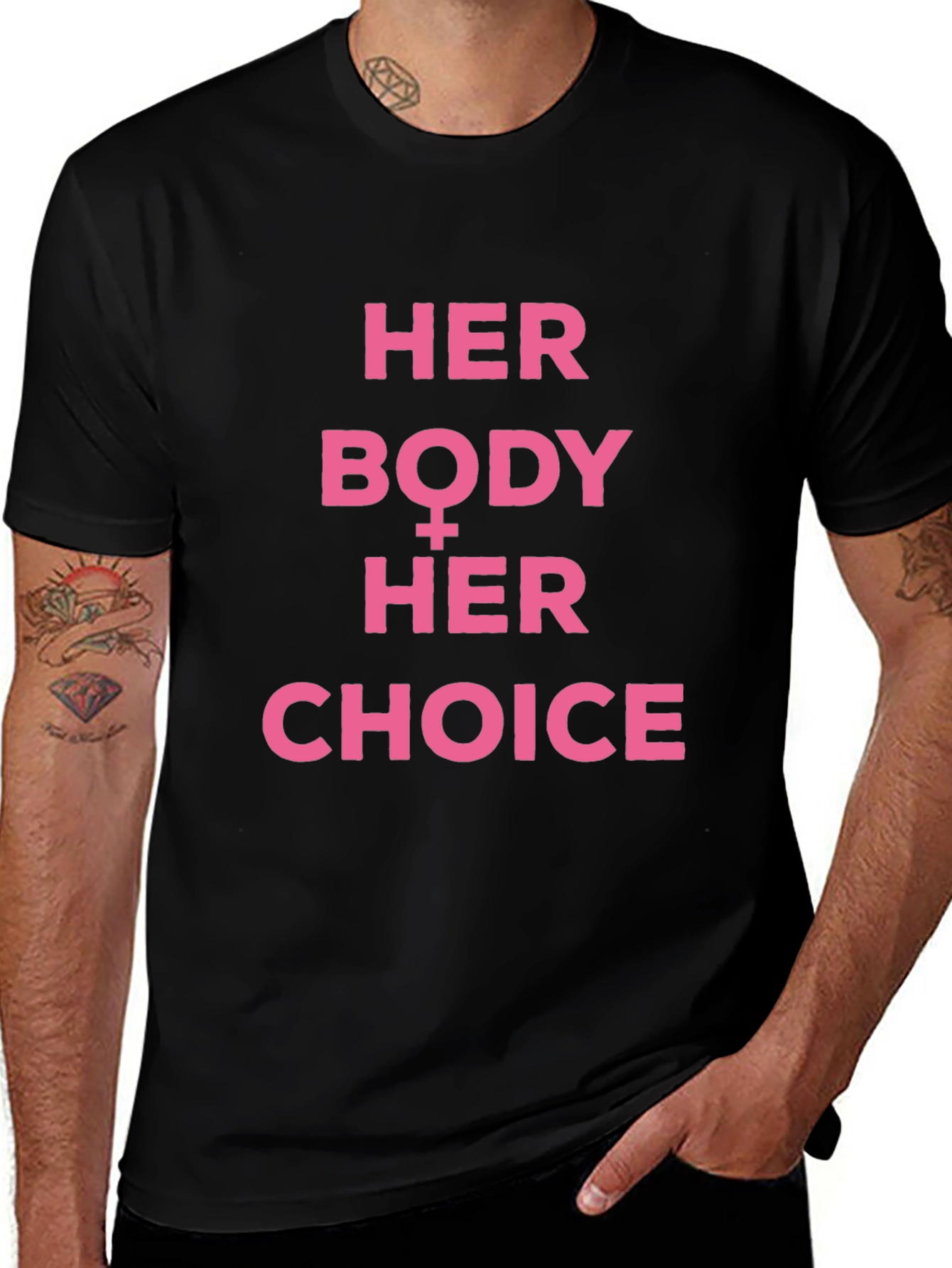 Her Body Her Choice T-Shirt Pro Choice Feminist Tee