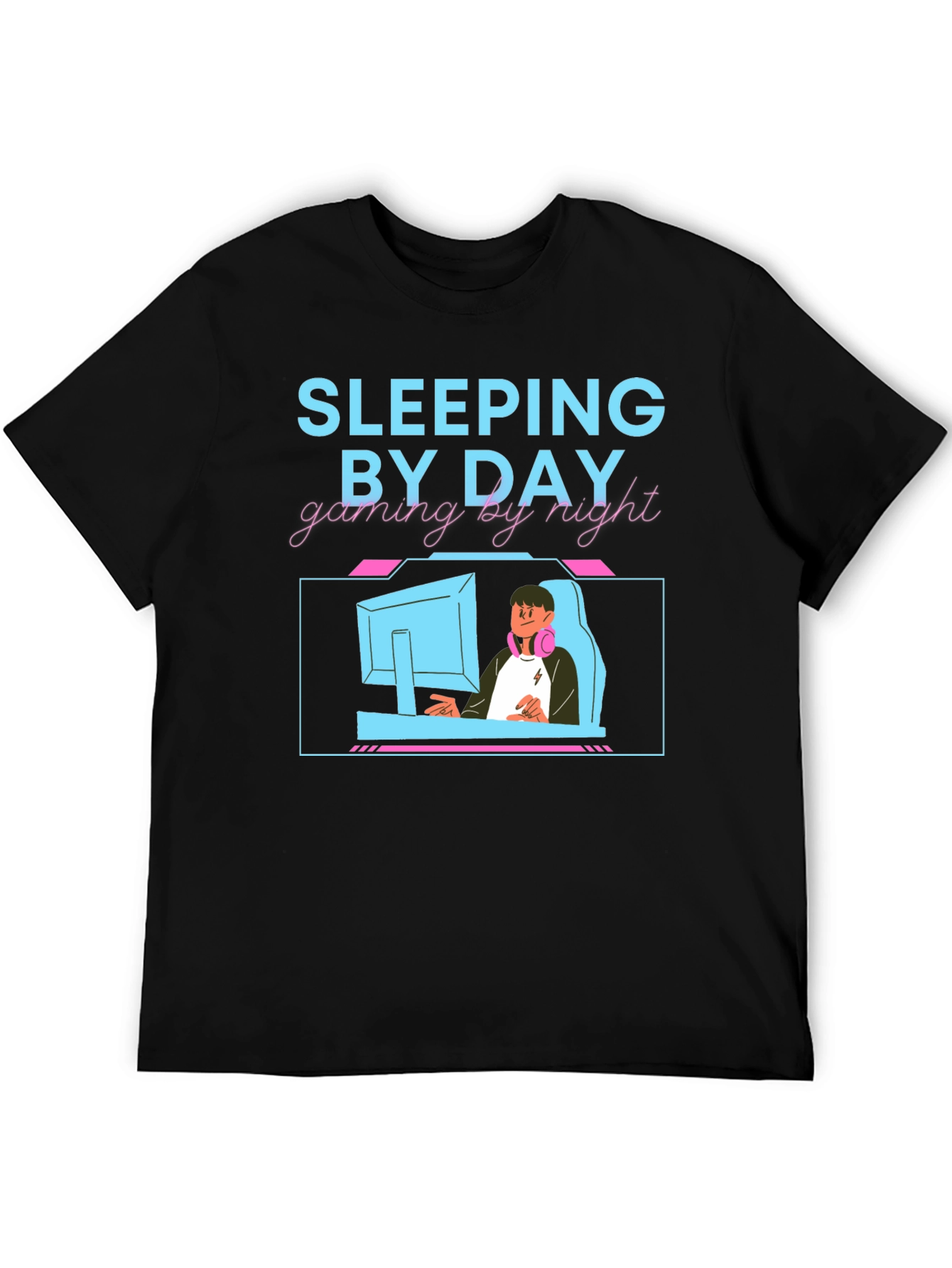 Sleeping By Day Gaming By Night T-Shirt