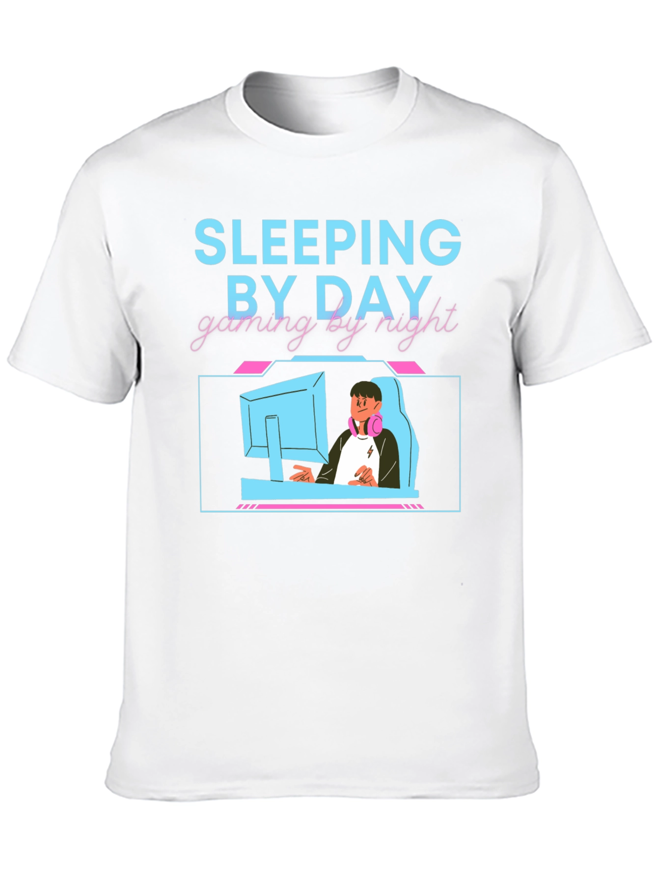 Sleeping By Day Gaming By Night T-Shirt