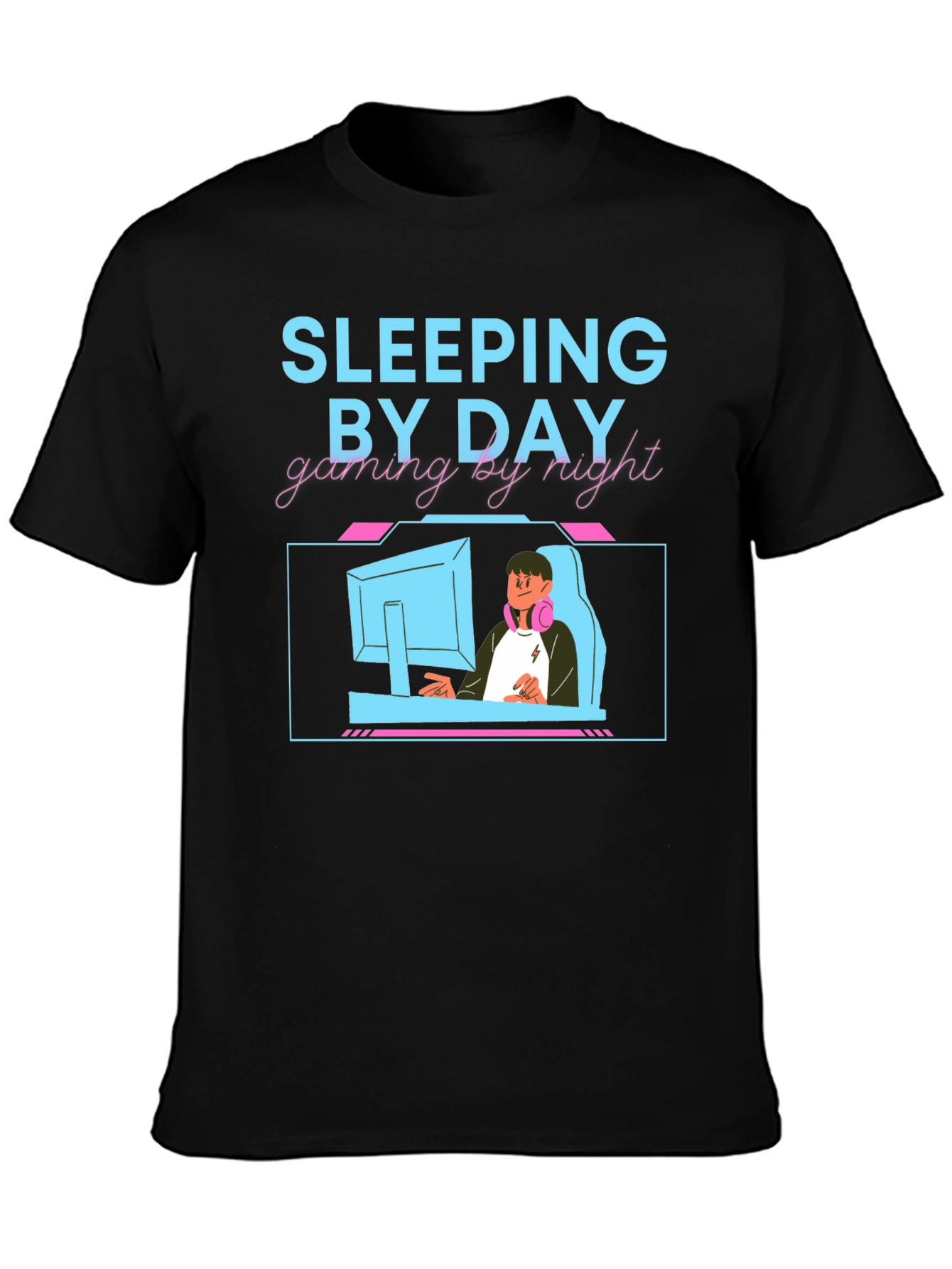 Sleeping By Day Gaming By Night T-Shirt