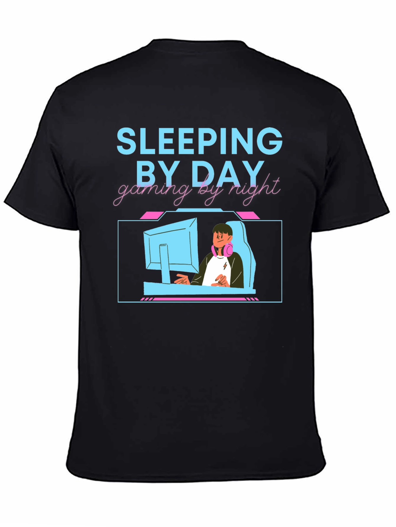 Sleeping By Day Gaming By Night T-Shirt