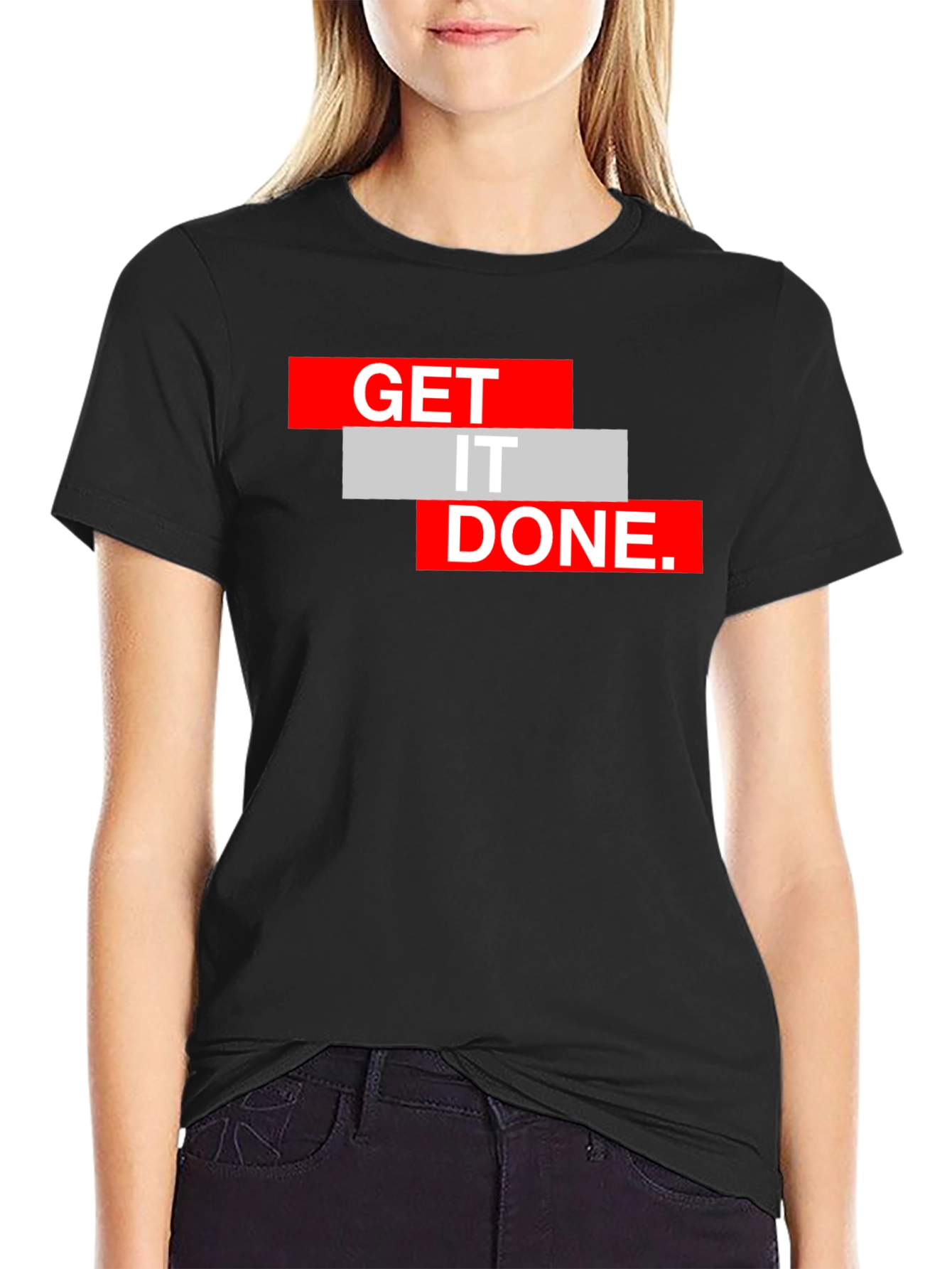 Get It Done Black Graphic Tee