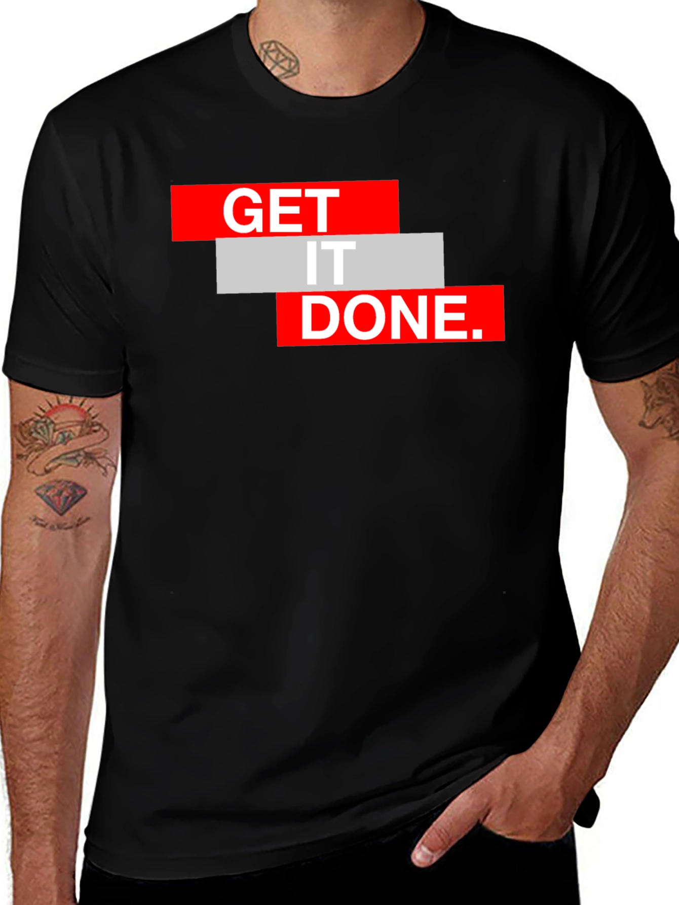 Get It Done Black Graphic Tee