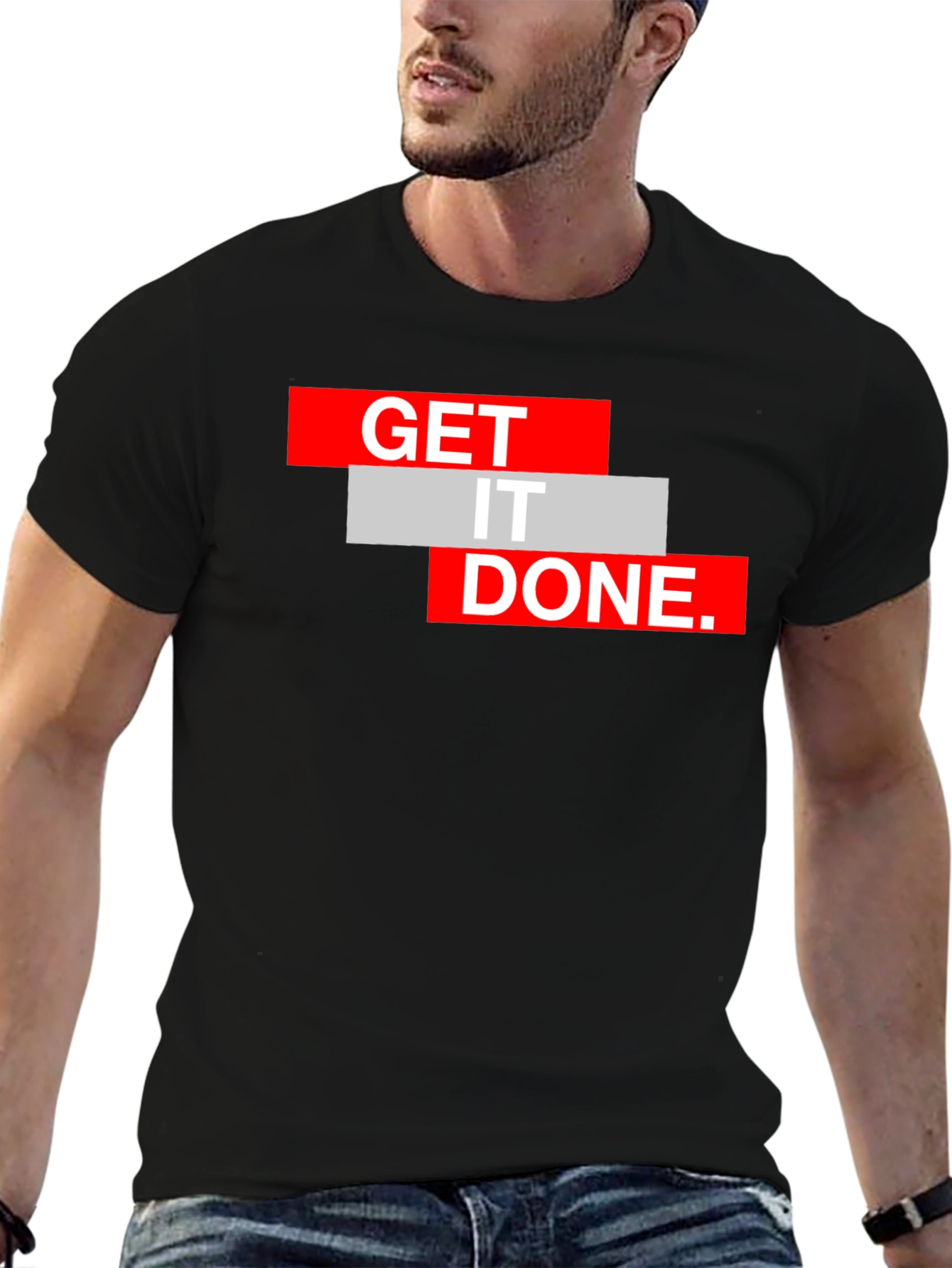 Get It Done Black Graphic Tee