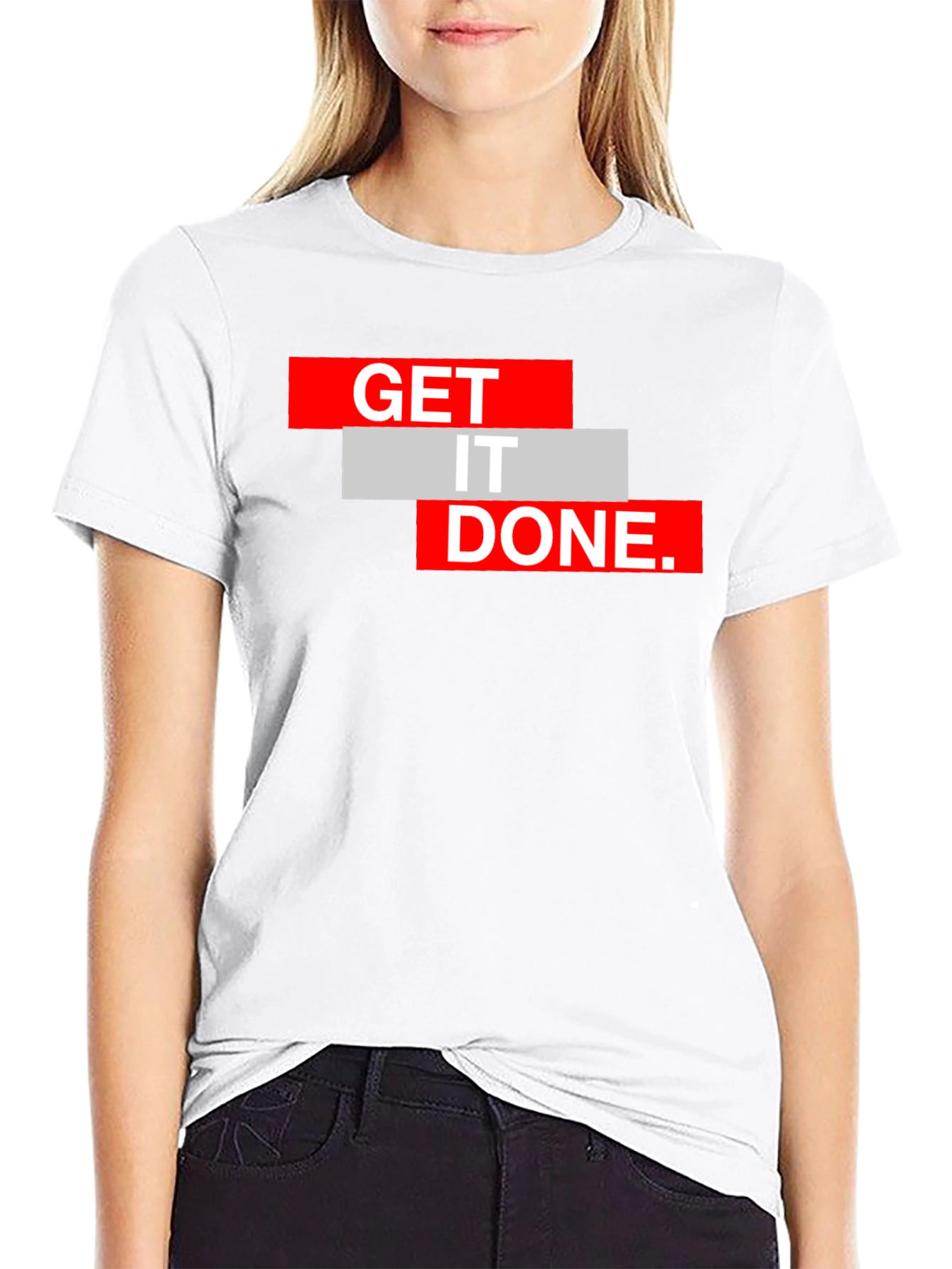 Get It Done Black Graphic Tee