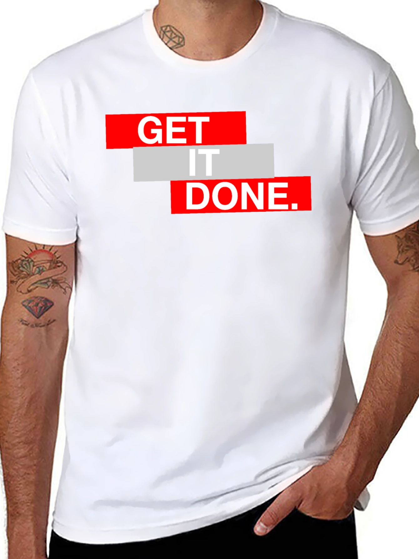 Get It Done Black Graphic Tee