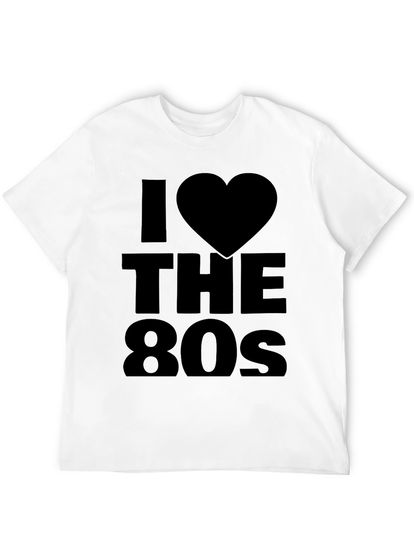 I Love the 80s Black Graphic Tee