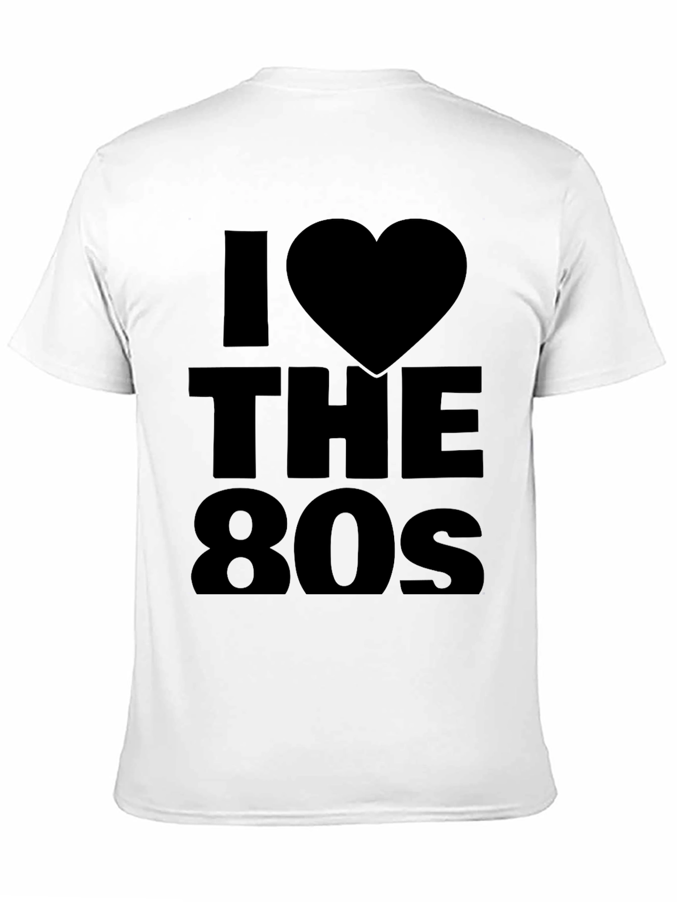 I Love the 80s Black Graphic Tee
