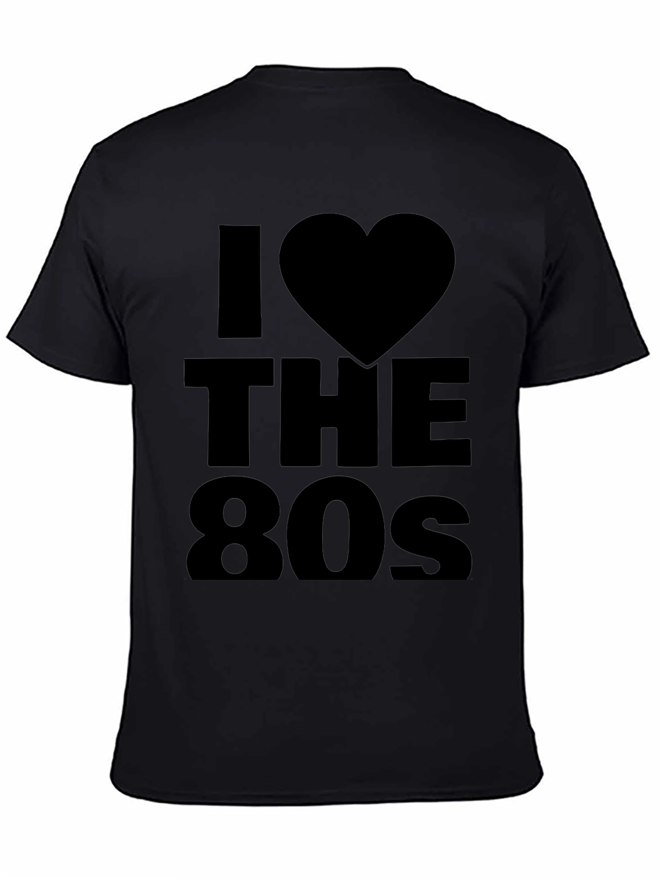 I Love the 80s Black Graphic Tee