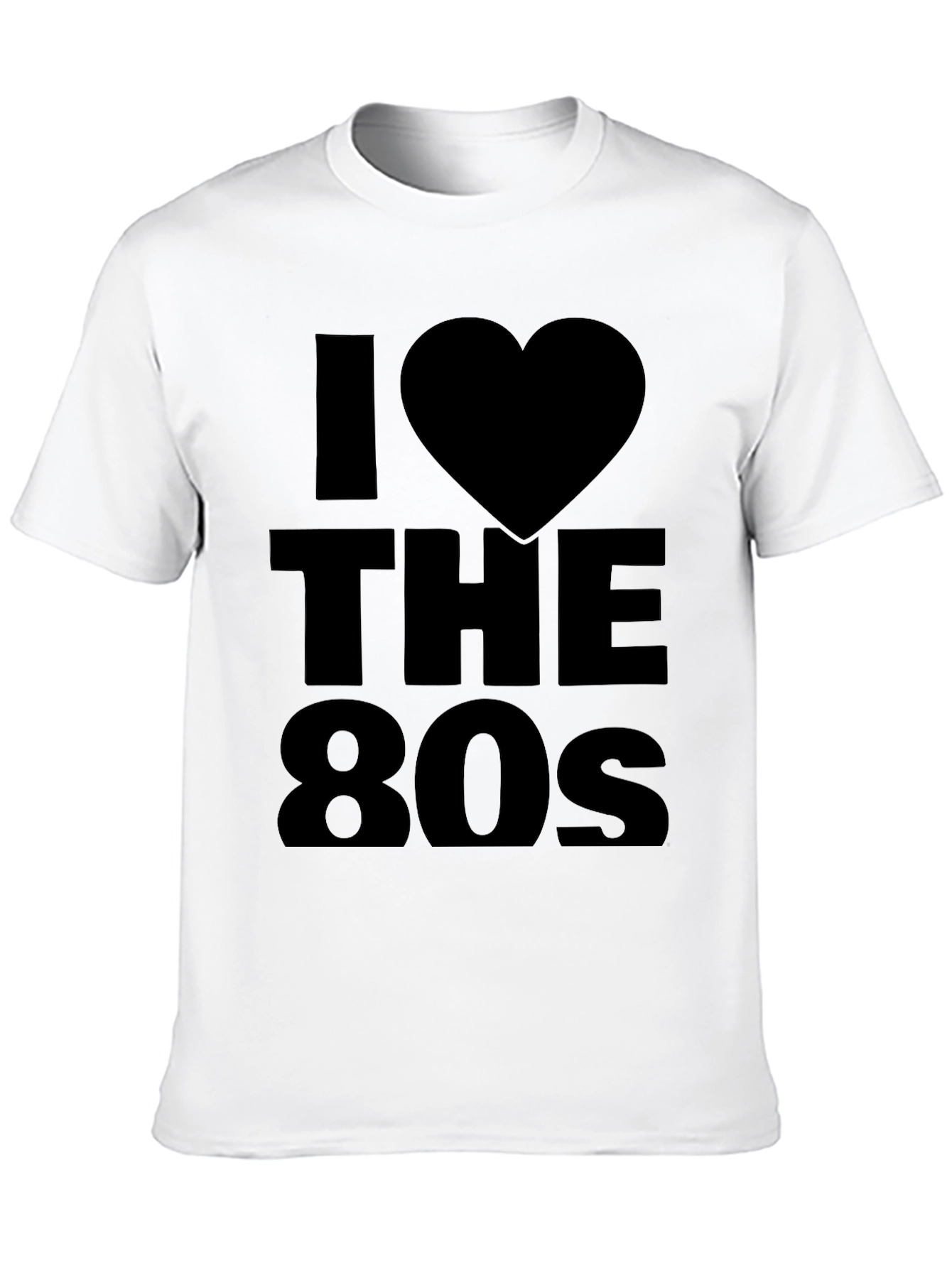 I Love the 80s Black Graphic Tee