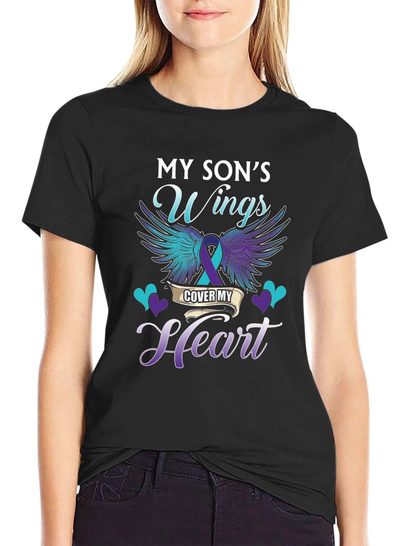 My Sons Wings Suicide Awareness T-Shirt