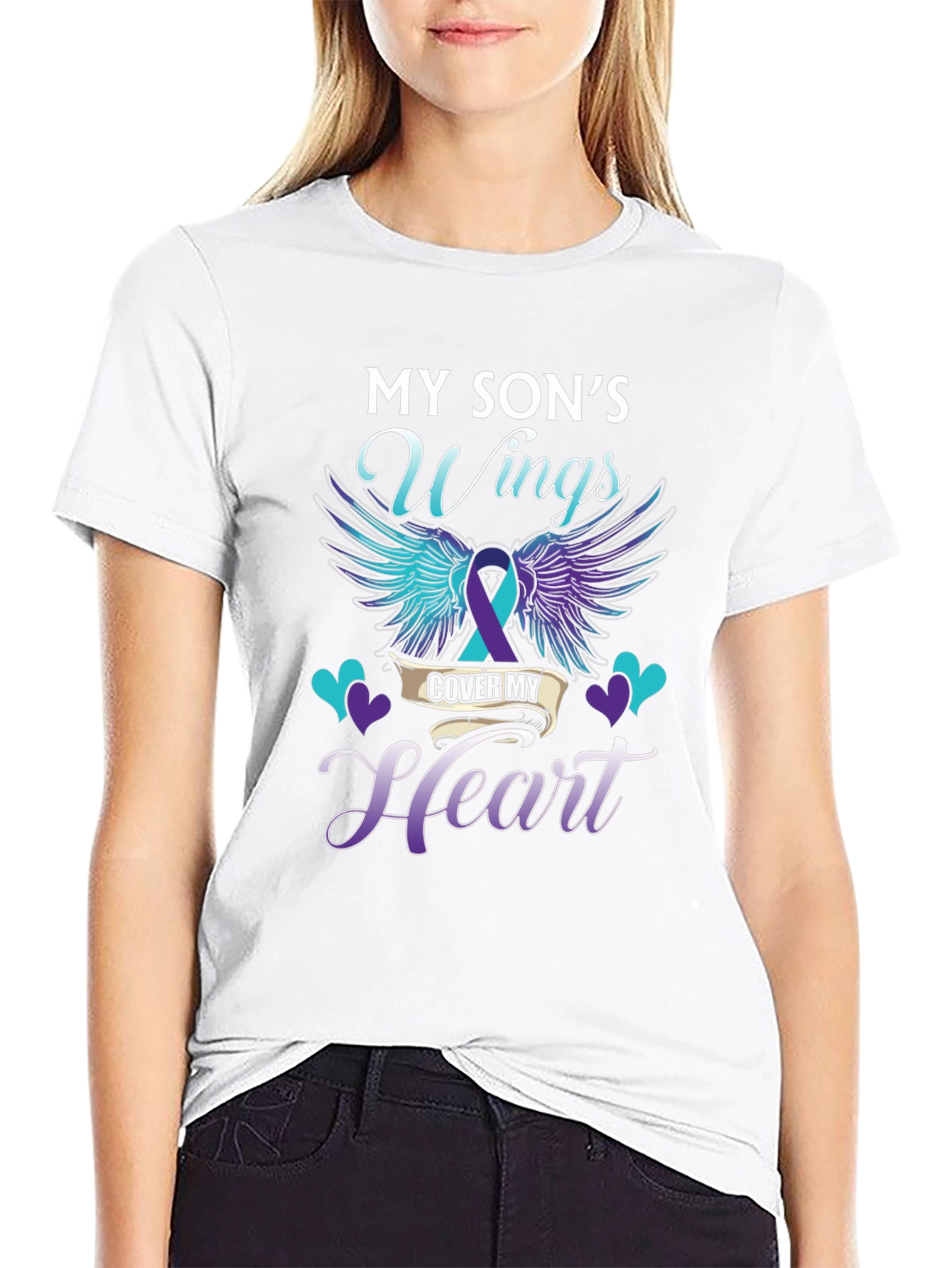 My Sons Wings Suicide Awareness T-Shirt
