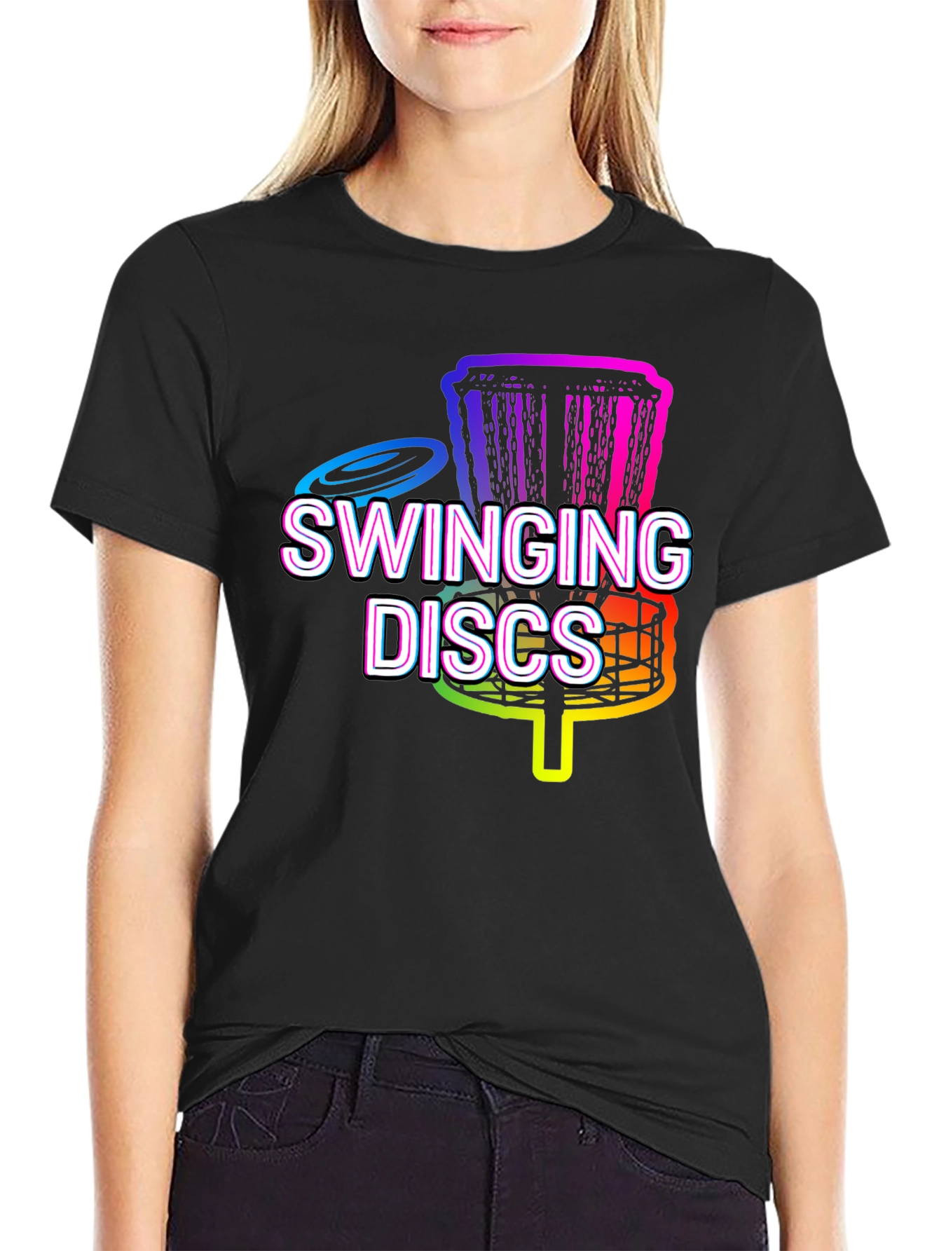 Swinging Discs T-Shirt - Disc Golf Graphic Tee