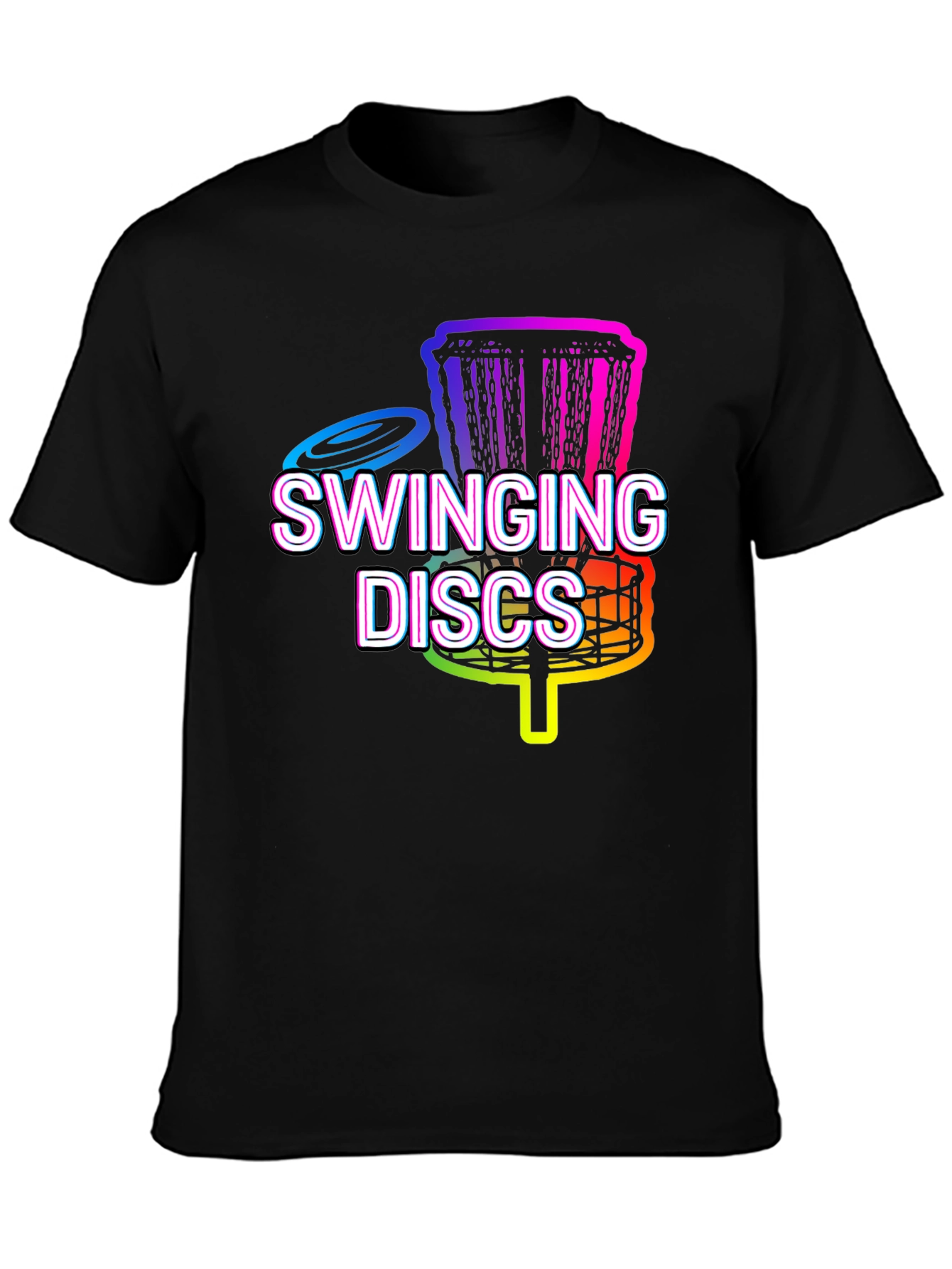 Swinging Discs T-Shirt - Disc Golf Graphic Tee