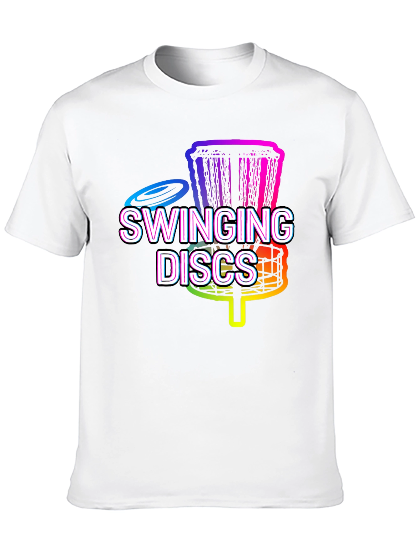 Swinging Discs T-Shirt - Disc Golf Graphic Tee