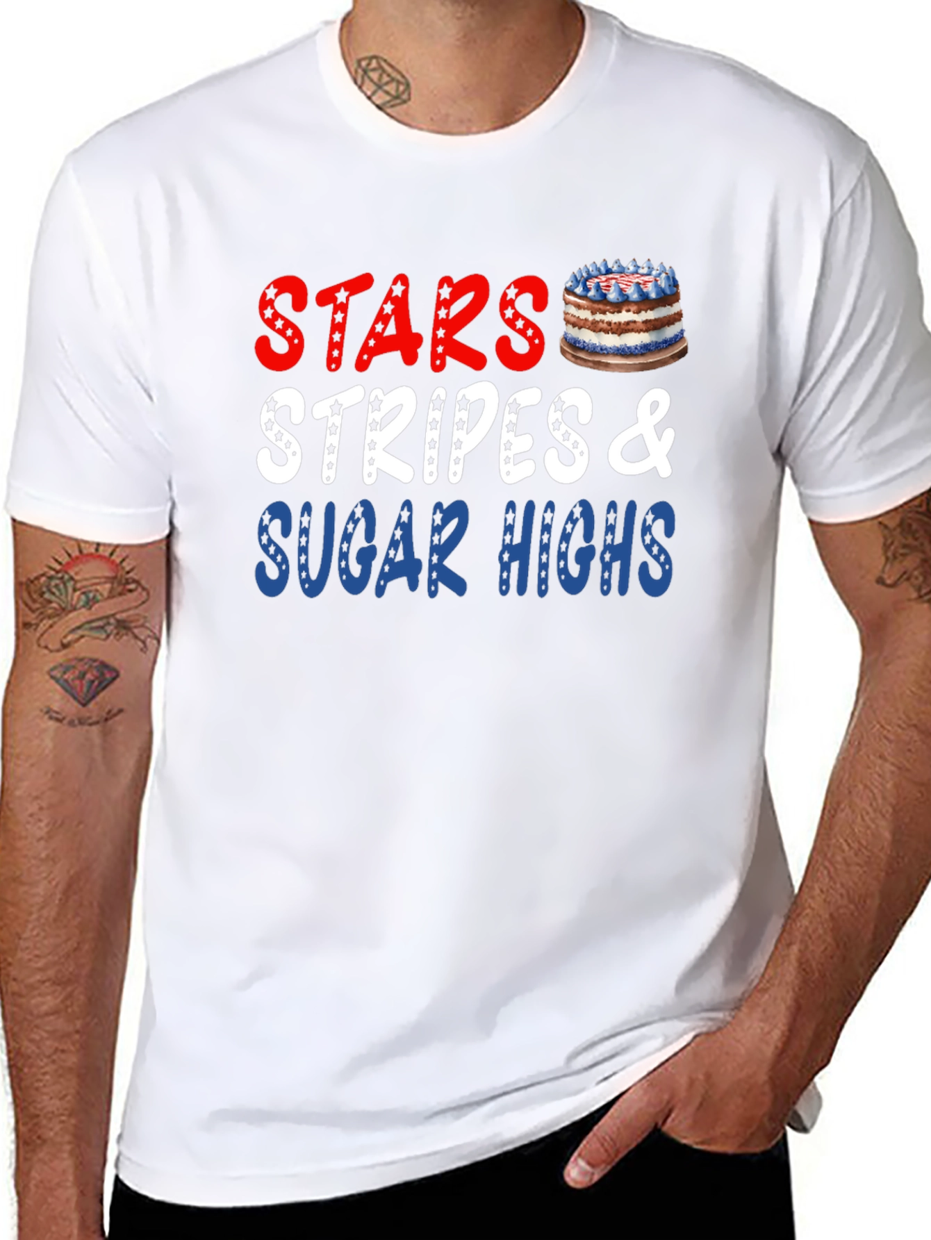 Stars Stripes & Sugar Highs Patriotic T-Shirt