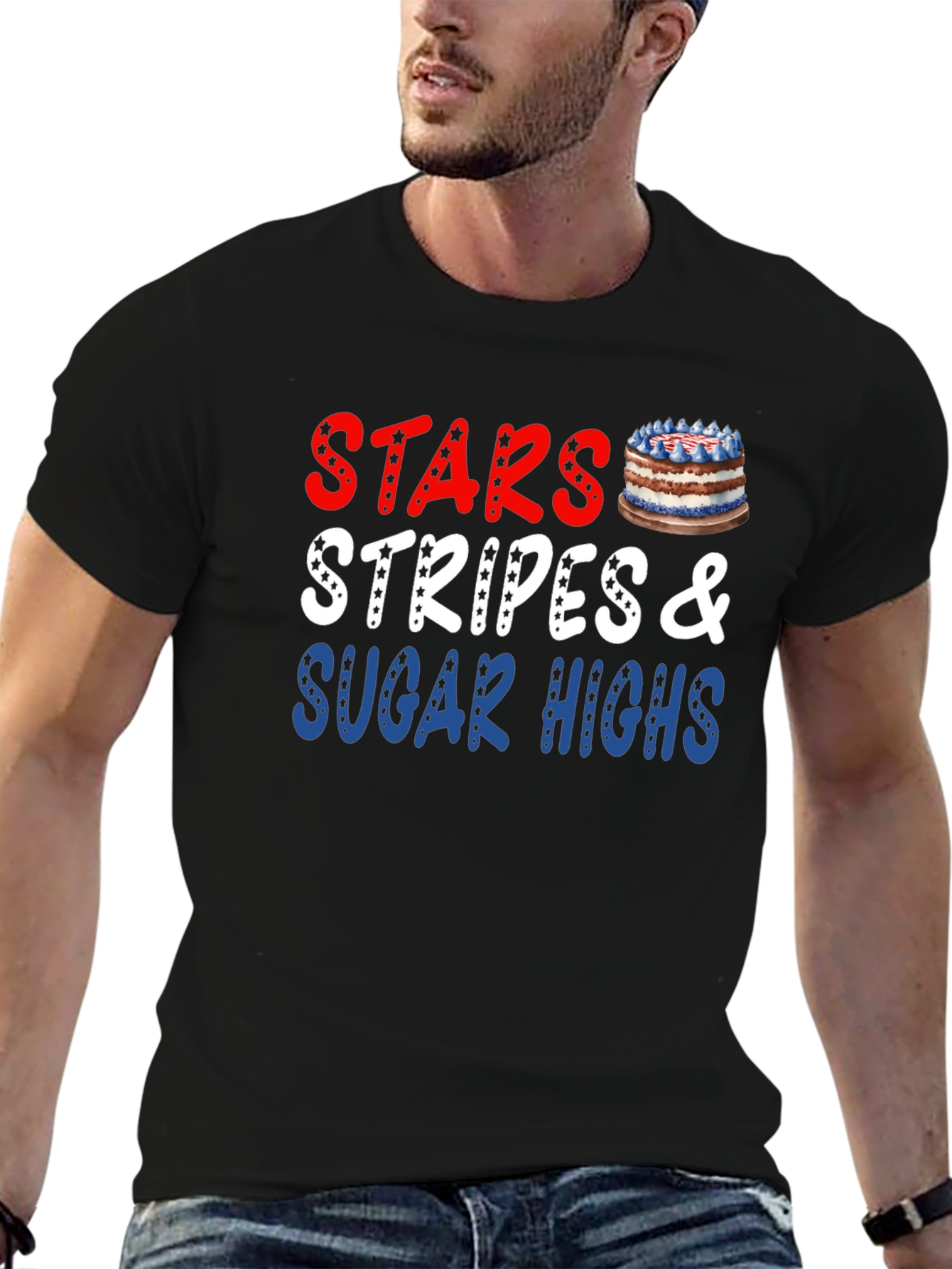 Stars Stripes & Sugar Highs Patriotic T-Shirt