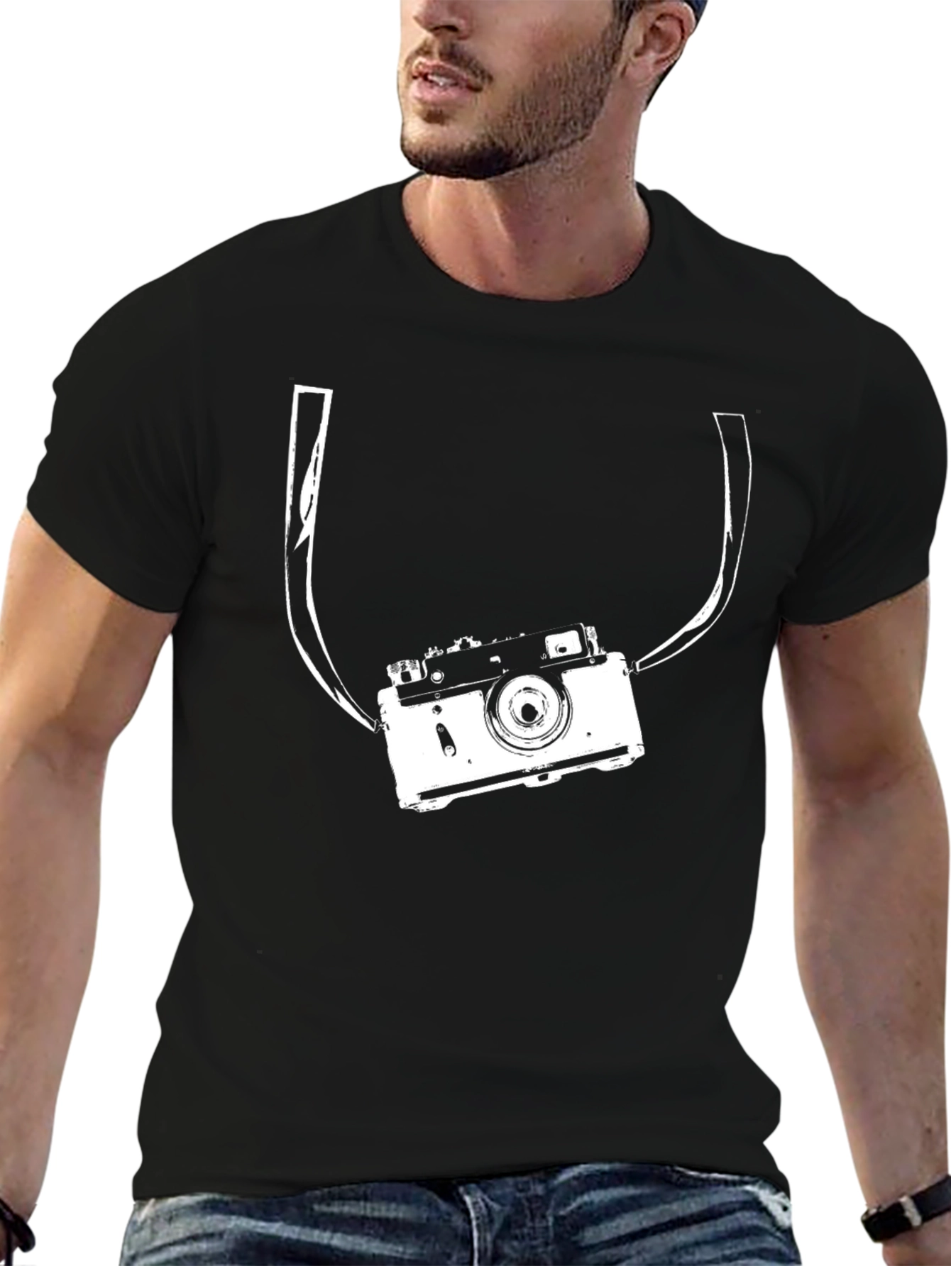 Retro Camera Graphic T-Shirt - Classic Style